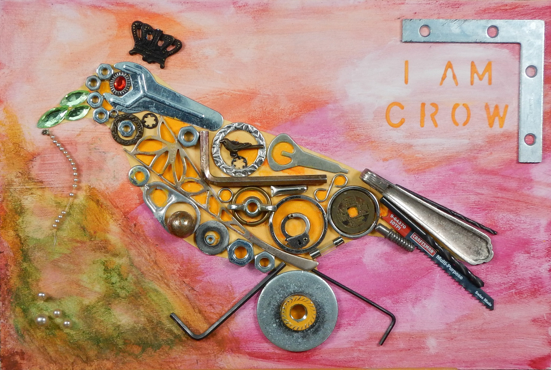 Shannon Kernaghan [Award for Exceptional Composition and Design] - I Am Crow - mixed media - www.shannonkernaghan.com