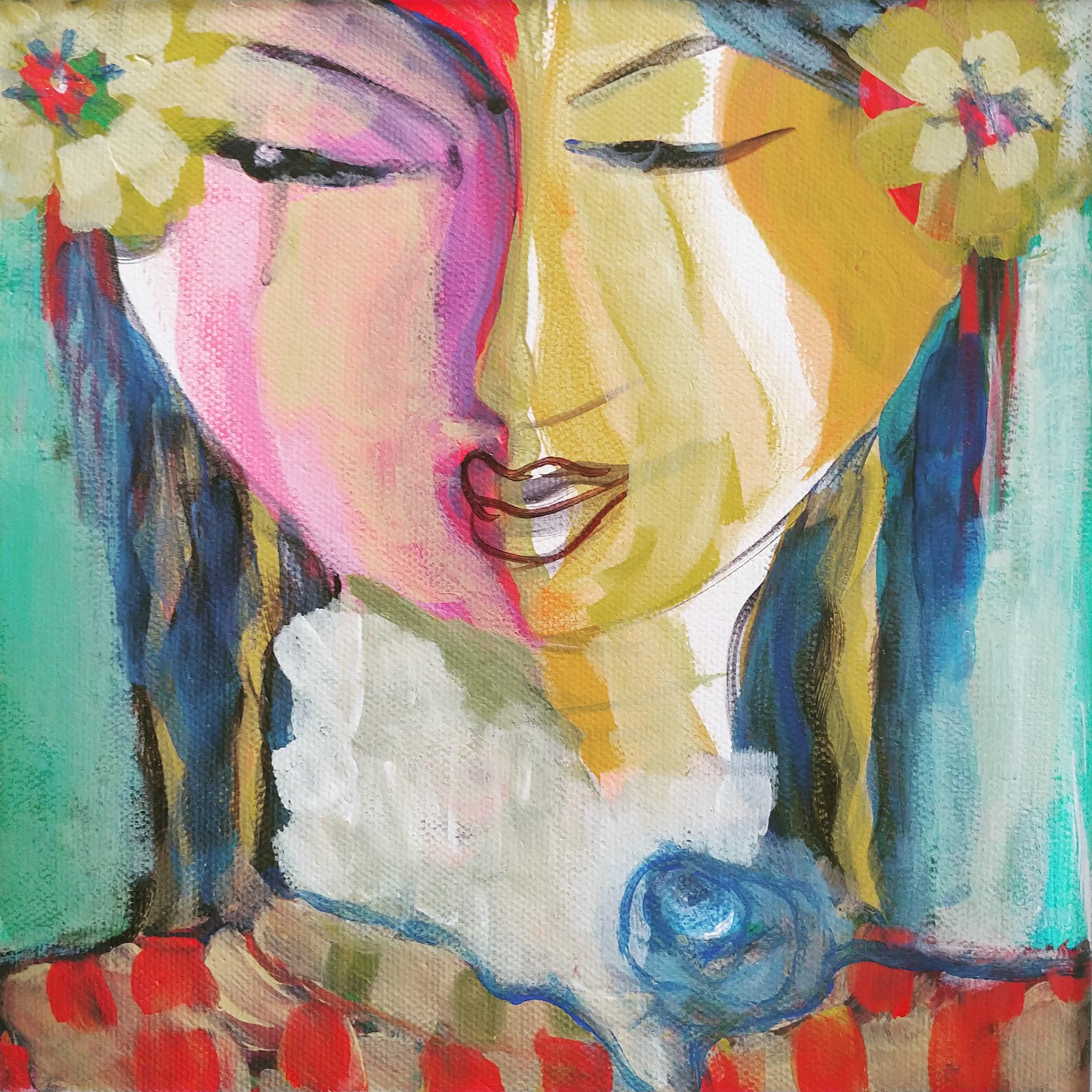 Luciana Fabiilli - Asian Beauty - acrylic - www.lucianaart.com