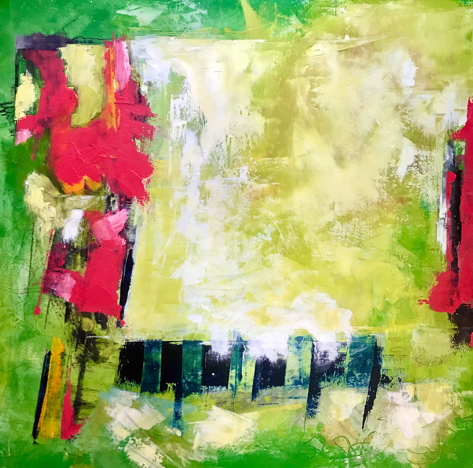 MJ Edwards - Gateway to the Garden - oil & cold wax - www.mjedwards.ca