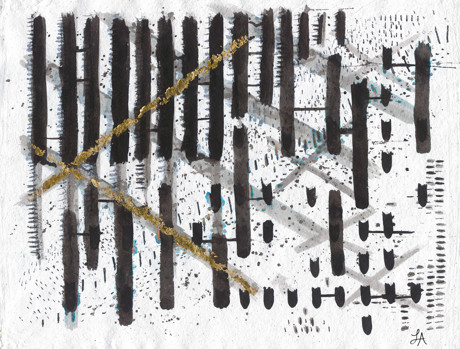 Lori Arbel [Portfolio Artist]  |  Golden Angle  |  mixed media  |  www.loriarbel.com