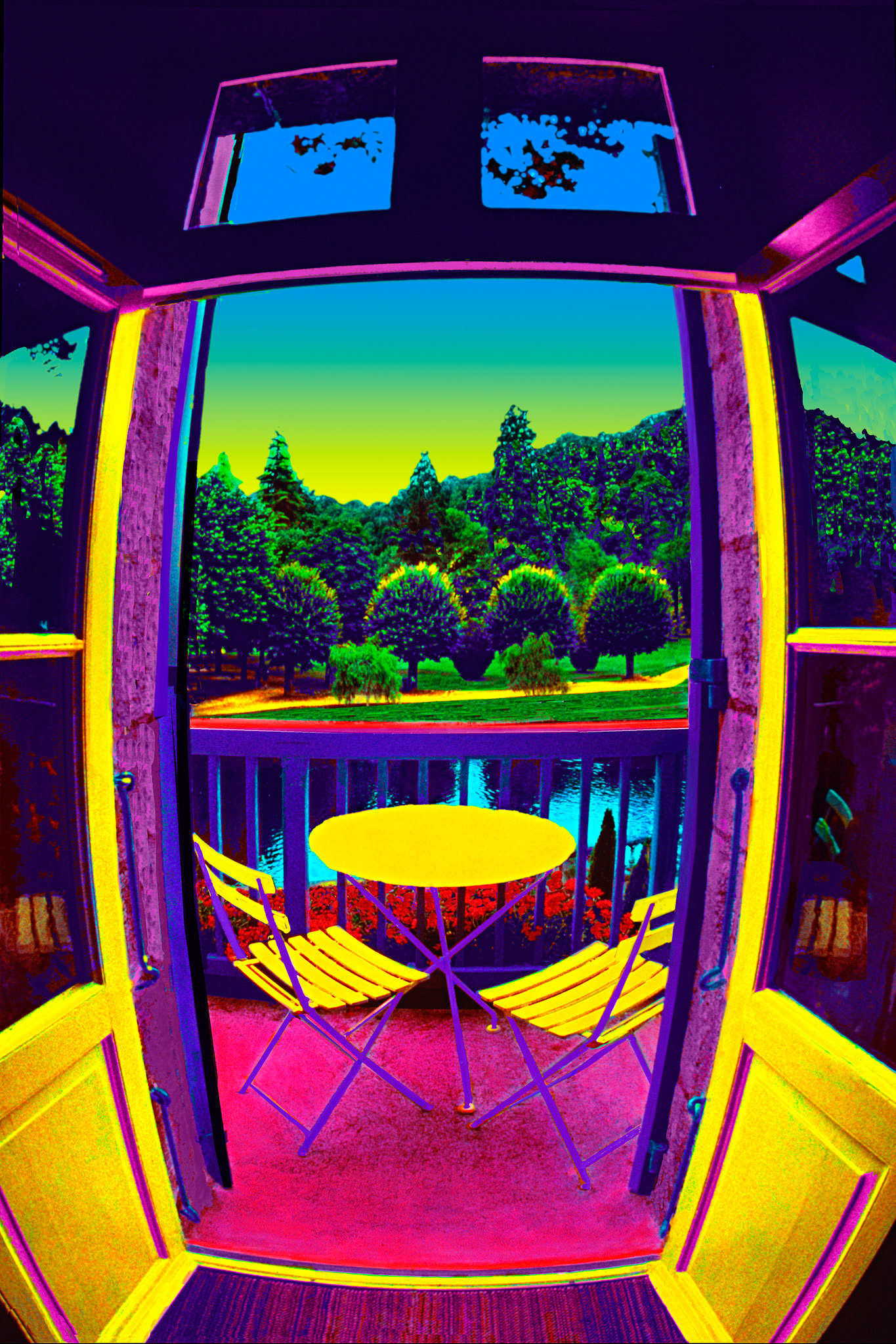 Jane Gottlieb - Table for Two - archival dye sublimation print on aluminum - janegottlieb.com