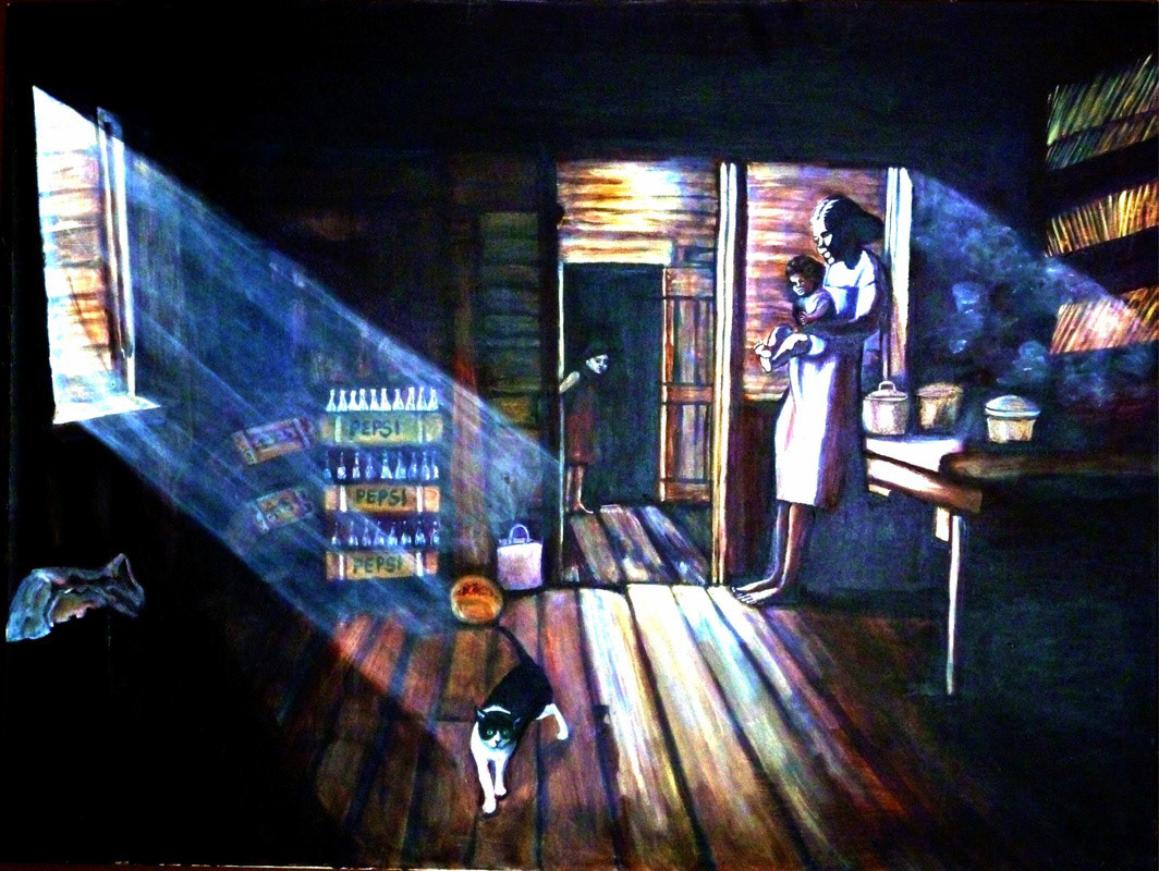 Elizabeth King - Chiaroscuro - acrylic - www.elizabetheveking.com