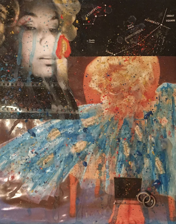 Danielle Hark - Beneath Celluloid Smiles - mixed media - www.daniellehark.com