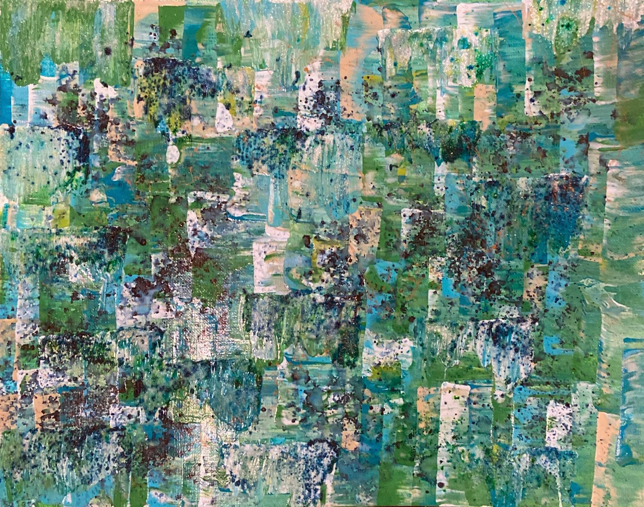 Amy Donnelly - The Grass Is Always Greener - mixed media - amynyc.wixsite.com/myart