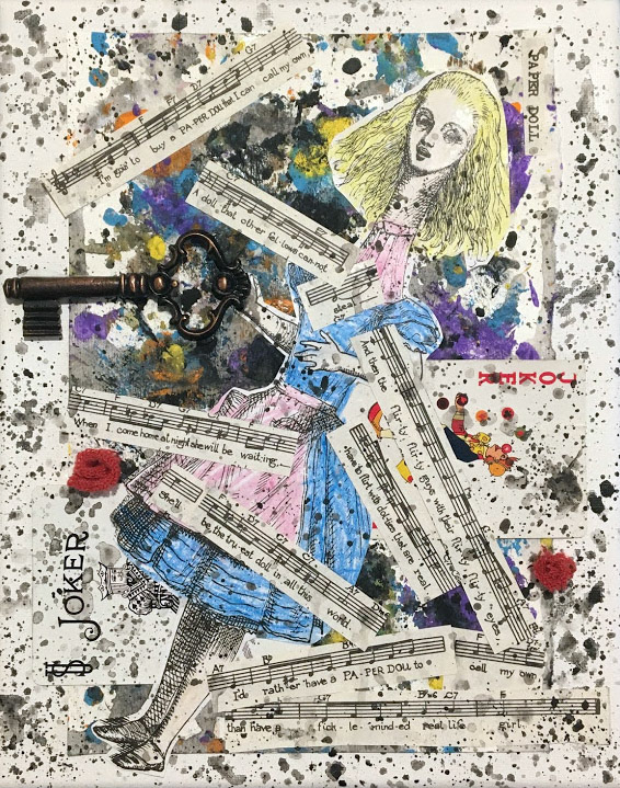 Danielle Hark - Alice, The Survivor - mixed media - www.daniellehark.com