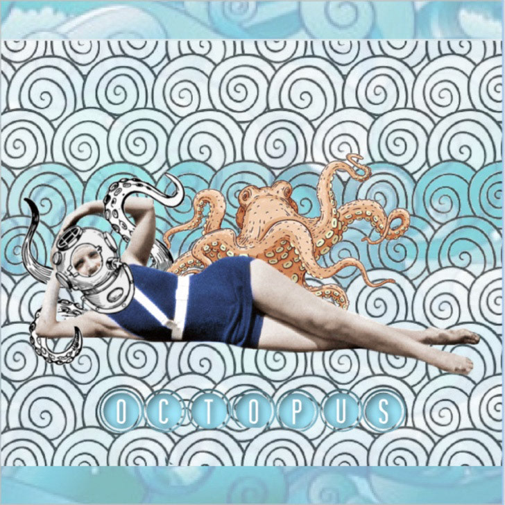 Wendy Schmidt [Recognized for Distinctive Interpretation of Theme]  |  Octopus  |  mixed media