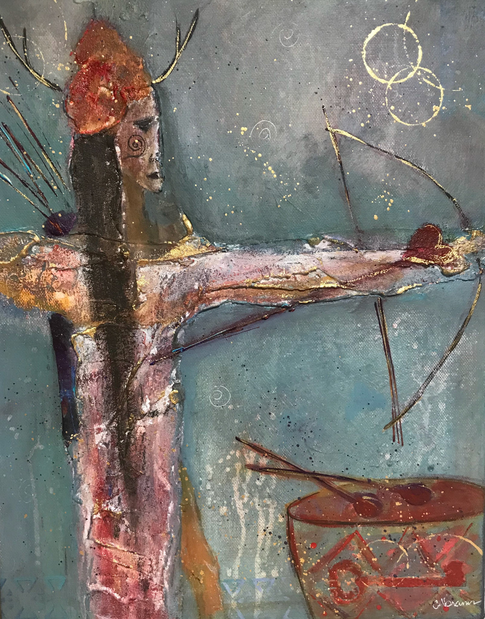 Carolyn Abrams - She Who Remembers - mixed media - www.carolynabrams.com