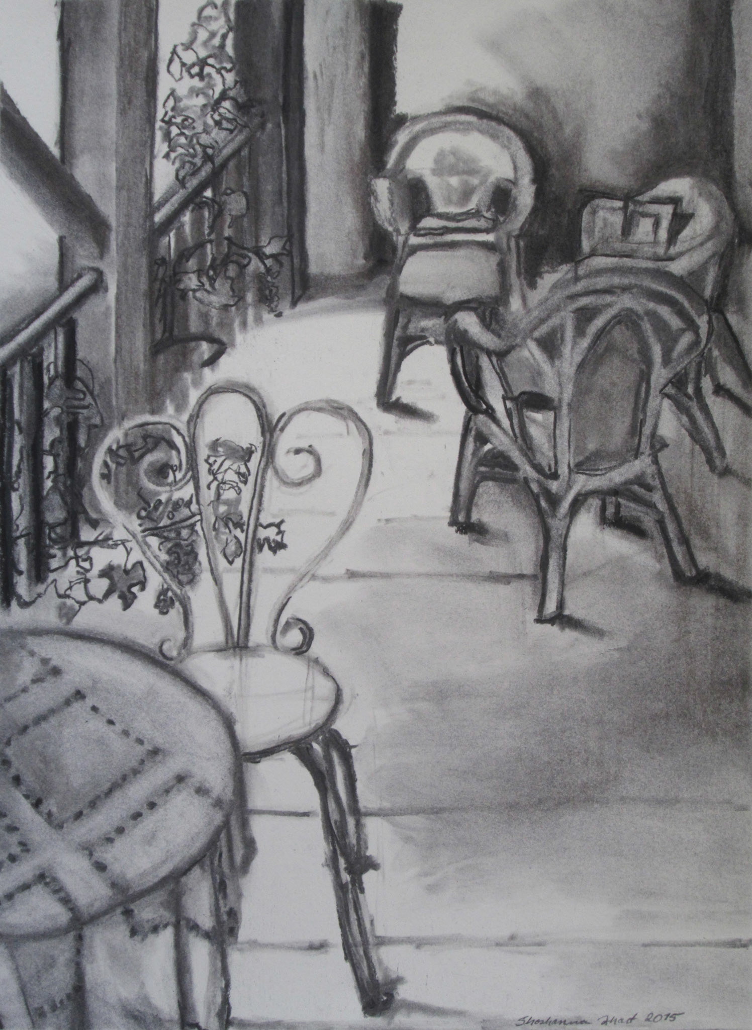 Shoshanna Ahart - A Conclave of Chairs - www.ah-art.com