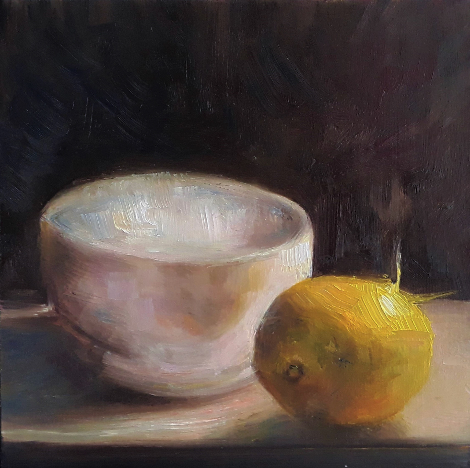 Vanessa Withun - Lemon and Bowl - oil - www.vanessawithun.com