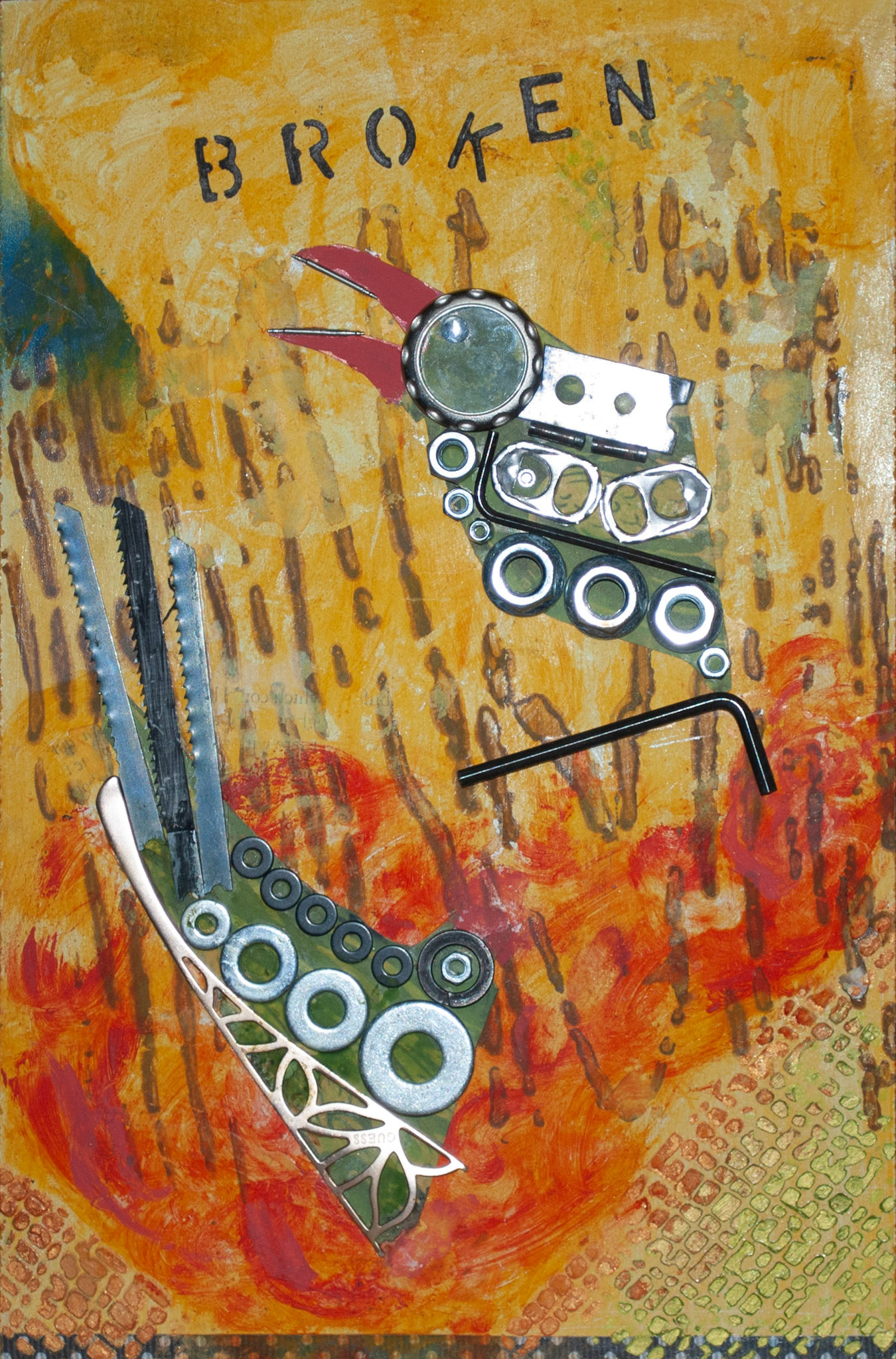 Shannon Kernaghan [Award for Exceptional Composition and Design] - Broken - mixed media - www.shannonkernaghan.com