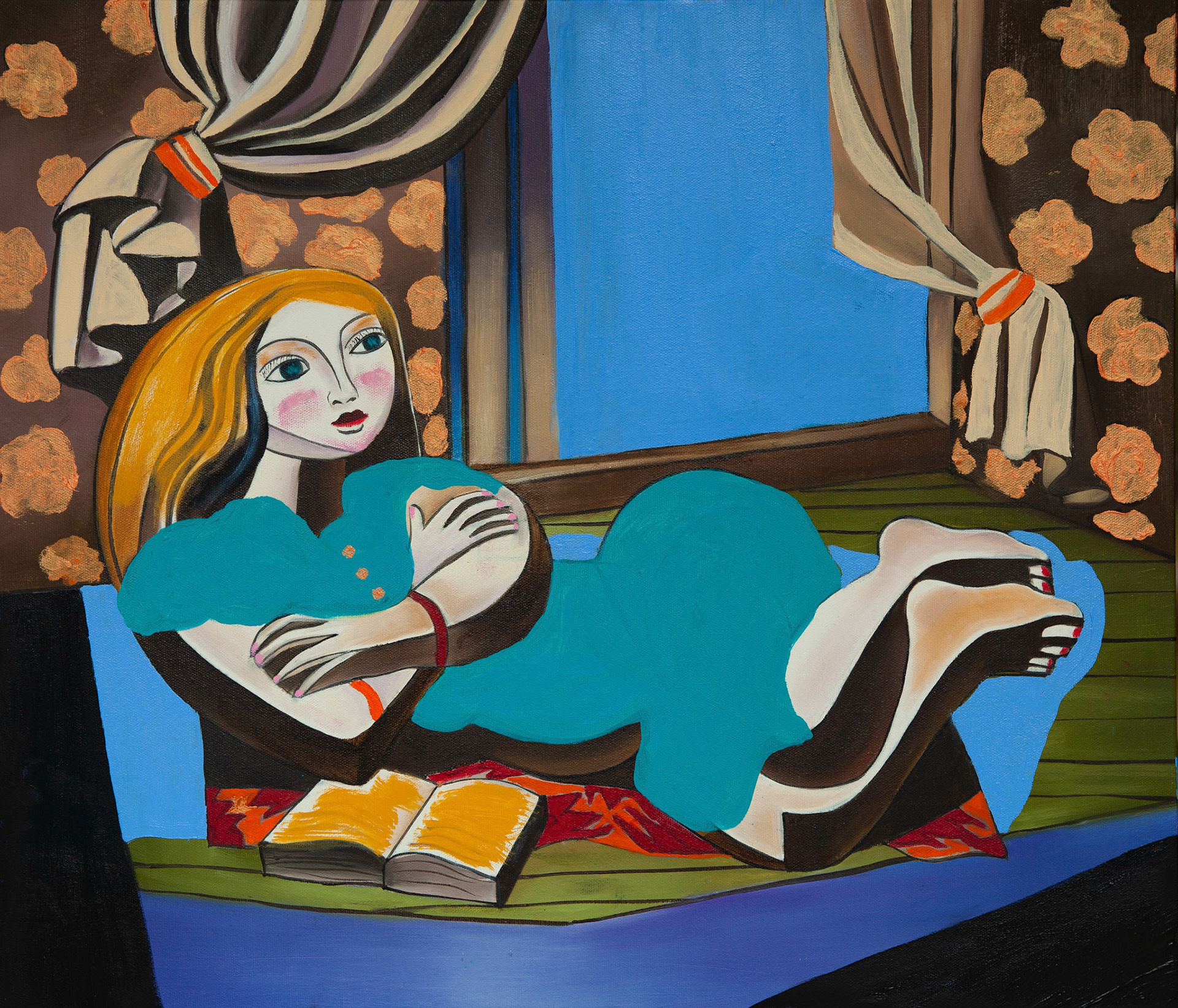 Theodosia Tamborlane - Mother Martha in the Evening - oil - www.tamborlane.com