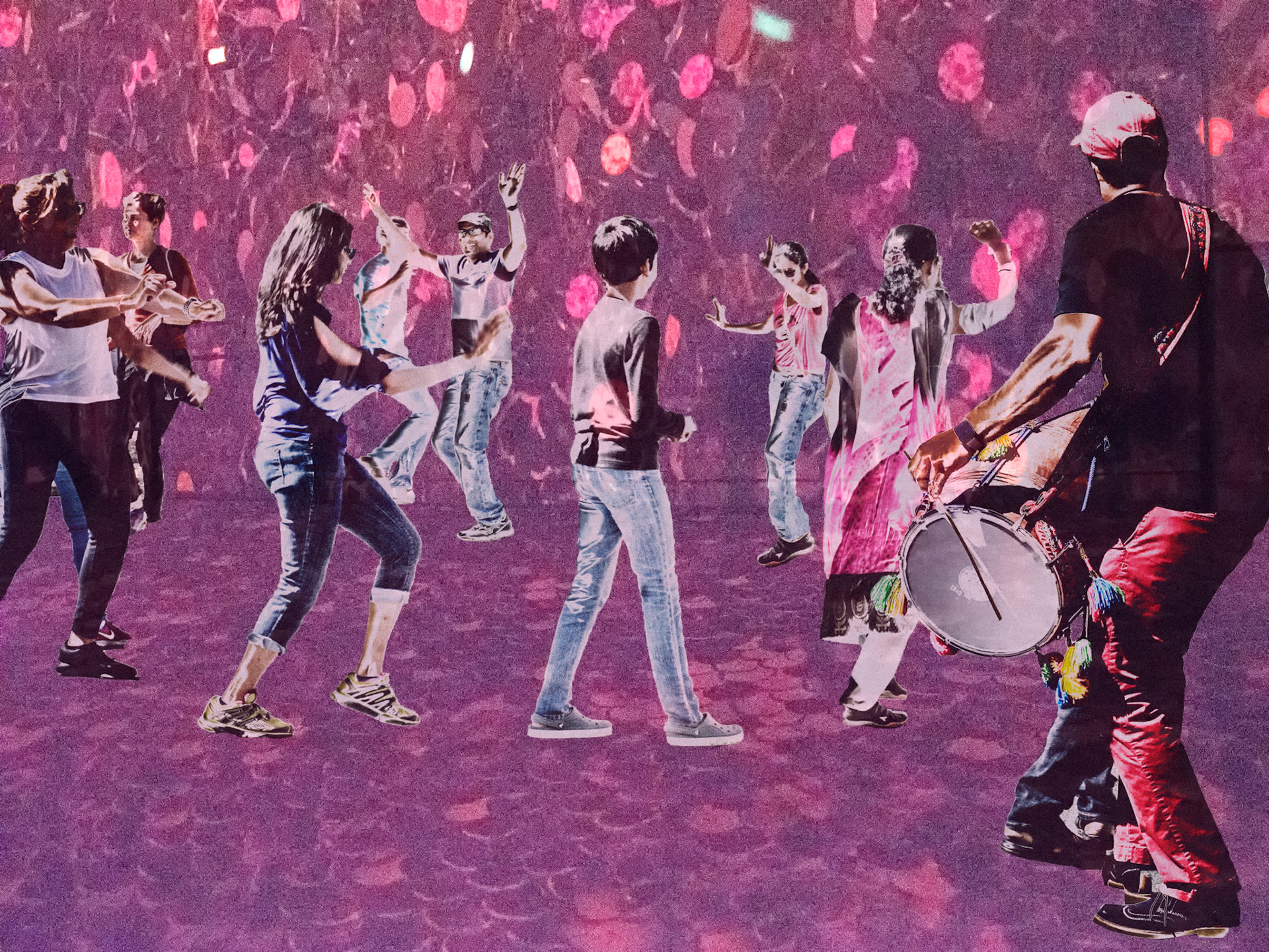 Jessica Levant - Bhangra Dancing - photo art - jessicalevant.com