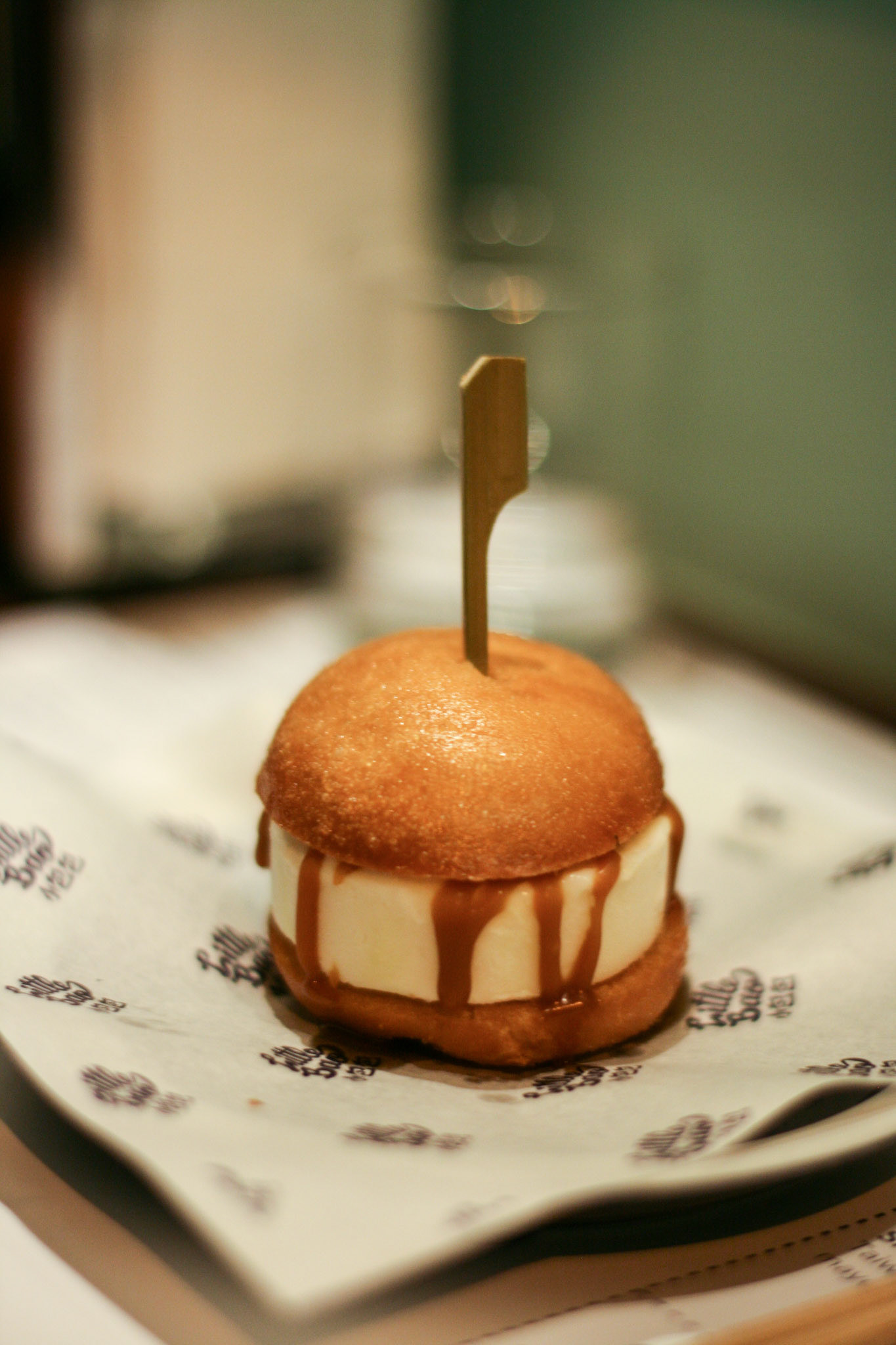 Salt Ice Cream w/ Caramel Bao from Little Bao, Hong Kong