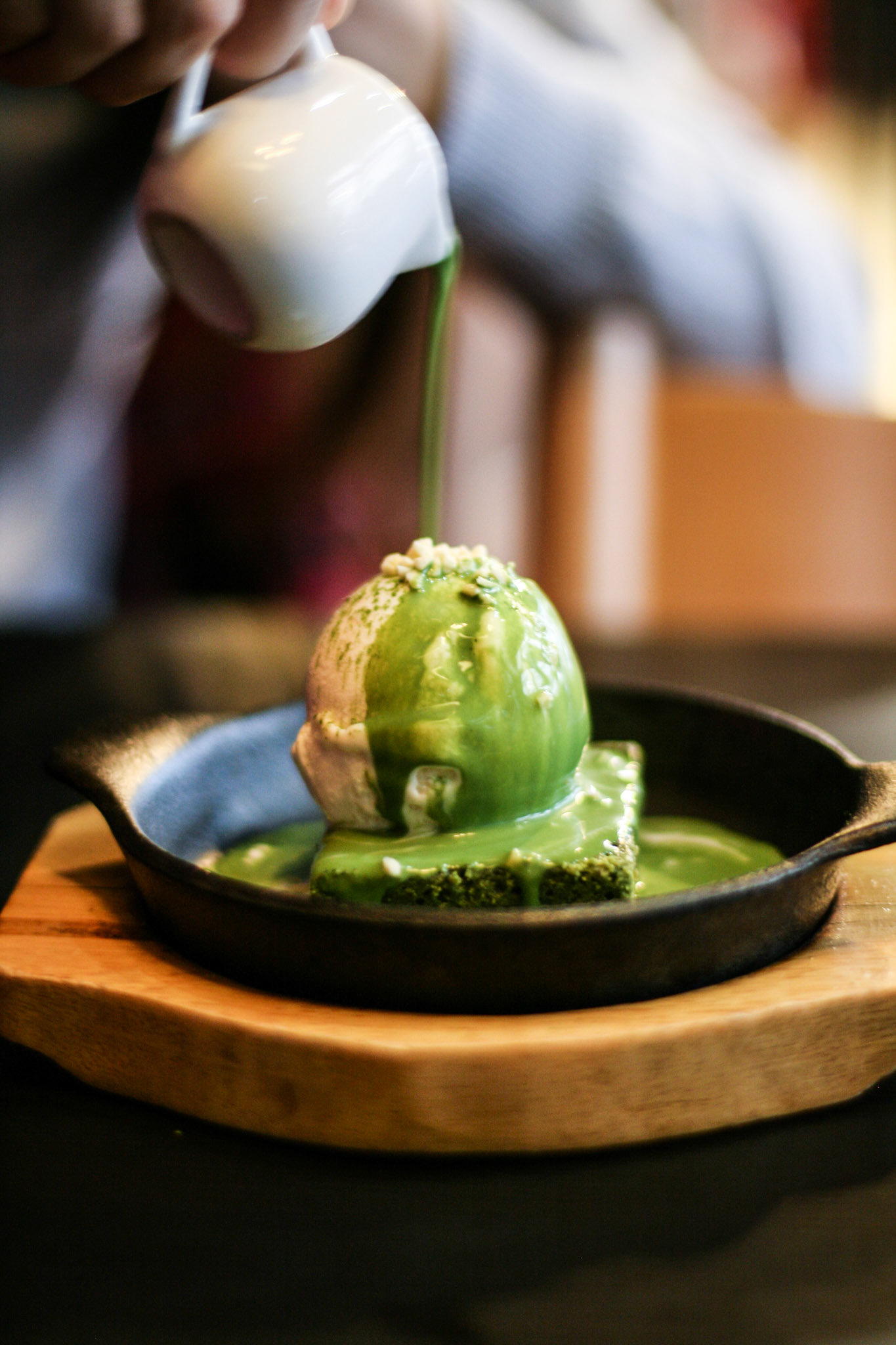 Sizzling Matcha Brownie from Sinmei Tea, Hong Kong