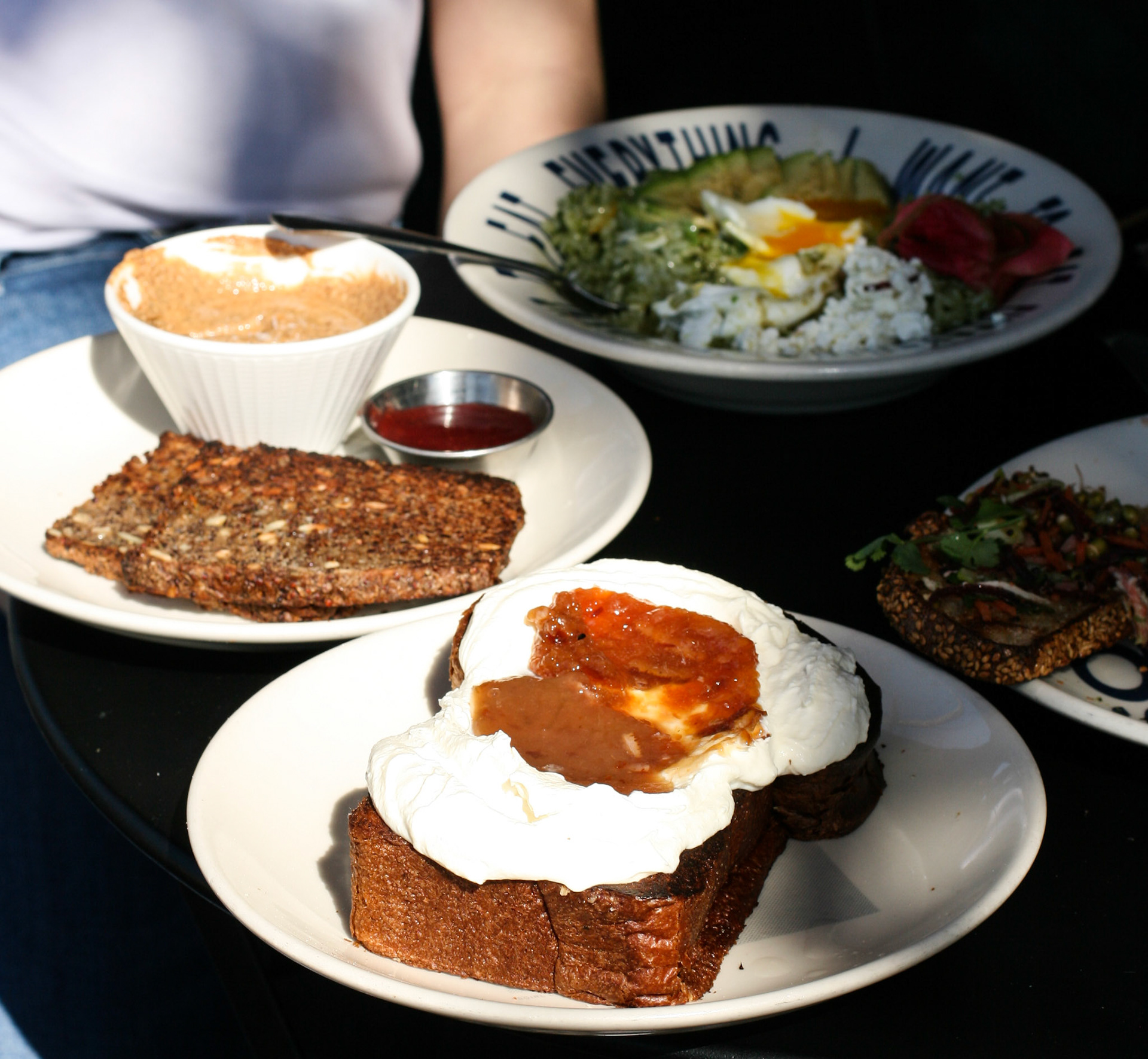Famed Ricotta Toast from Sqirl, Los Angeles