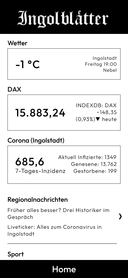 Typo based mini Interface