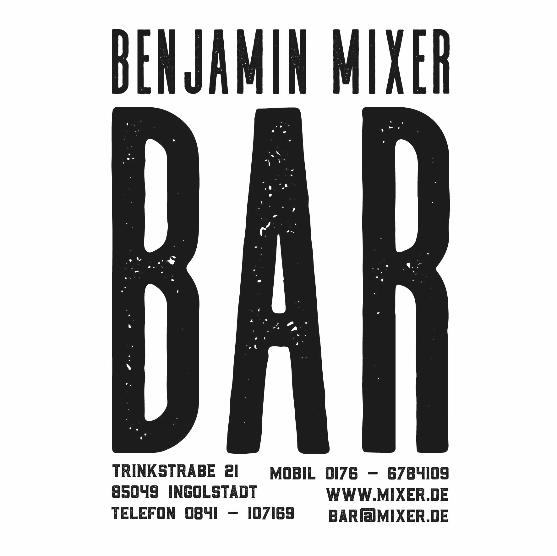 typo brand design for a bar