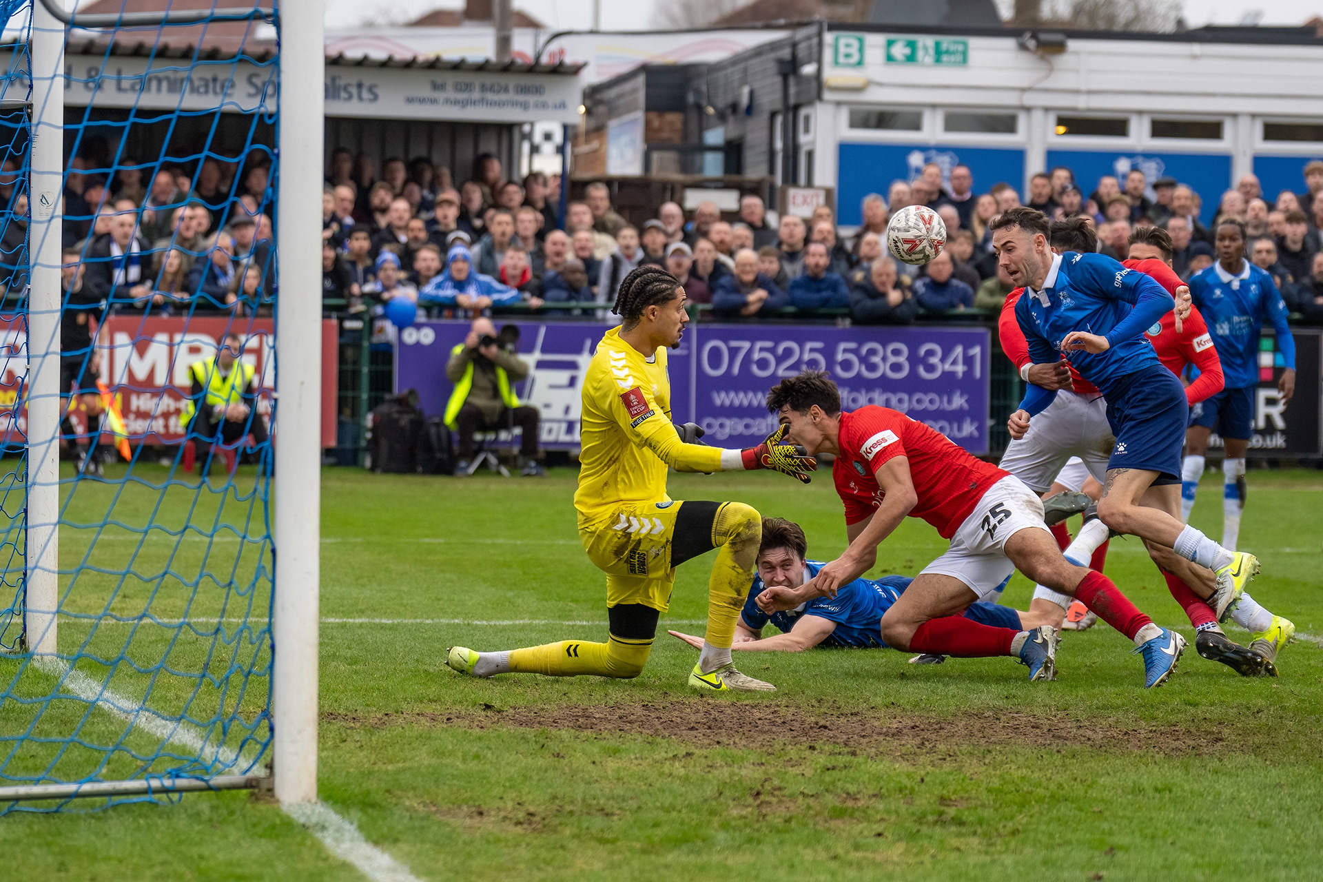 Sam Ashford goes close