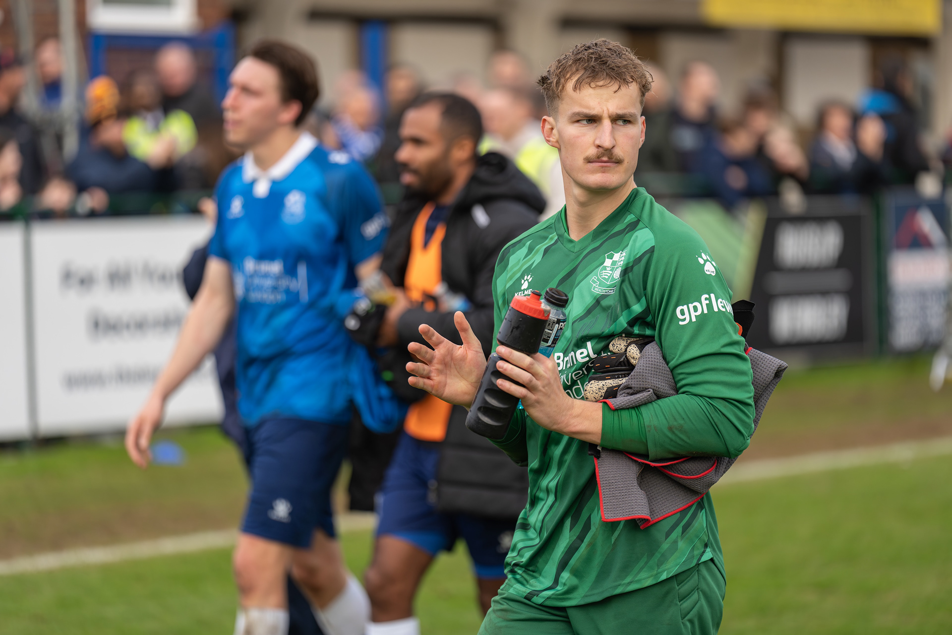Jacob Adams applauds the Stones faithful