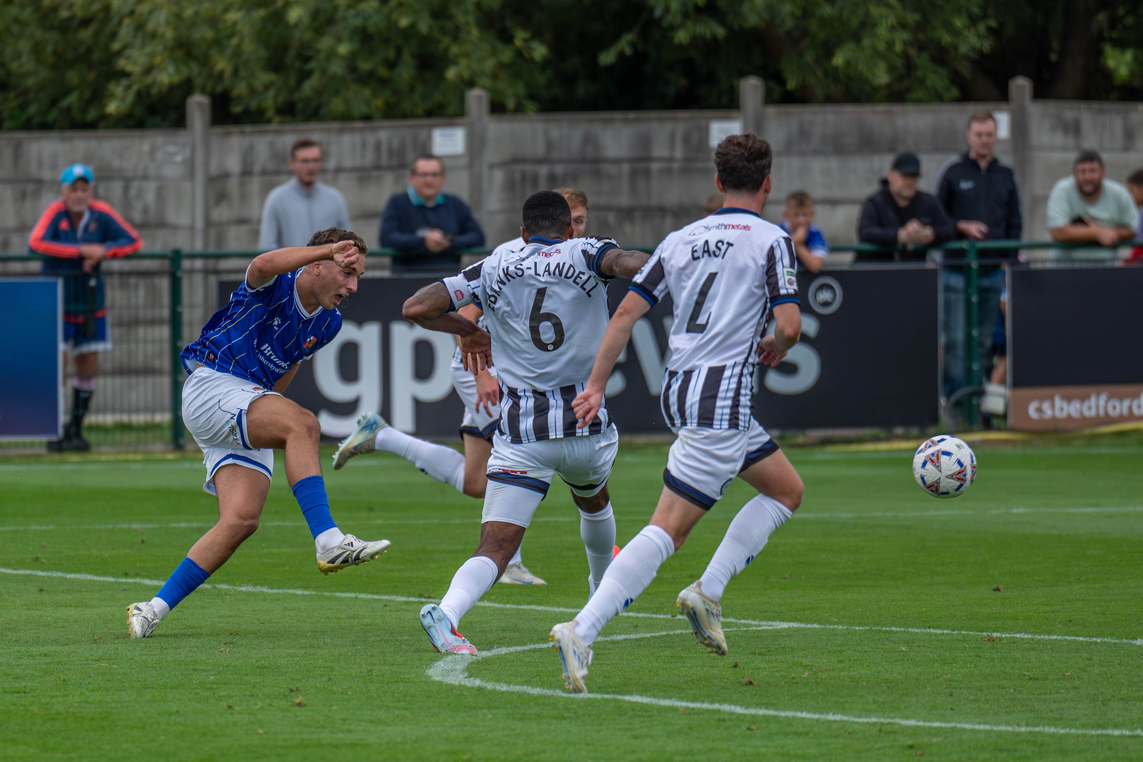 ....and hits a terrific strike to score his first Stones goal