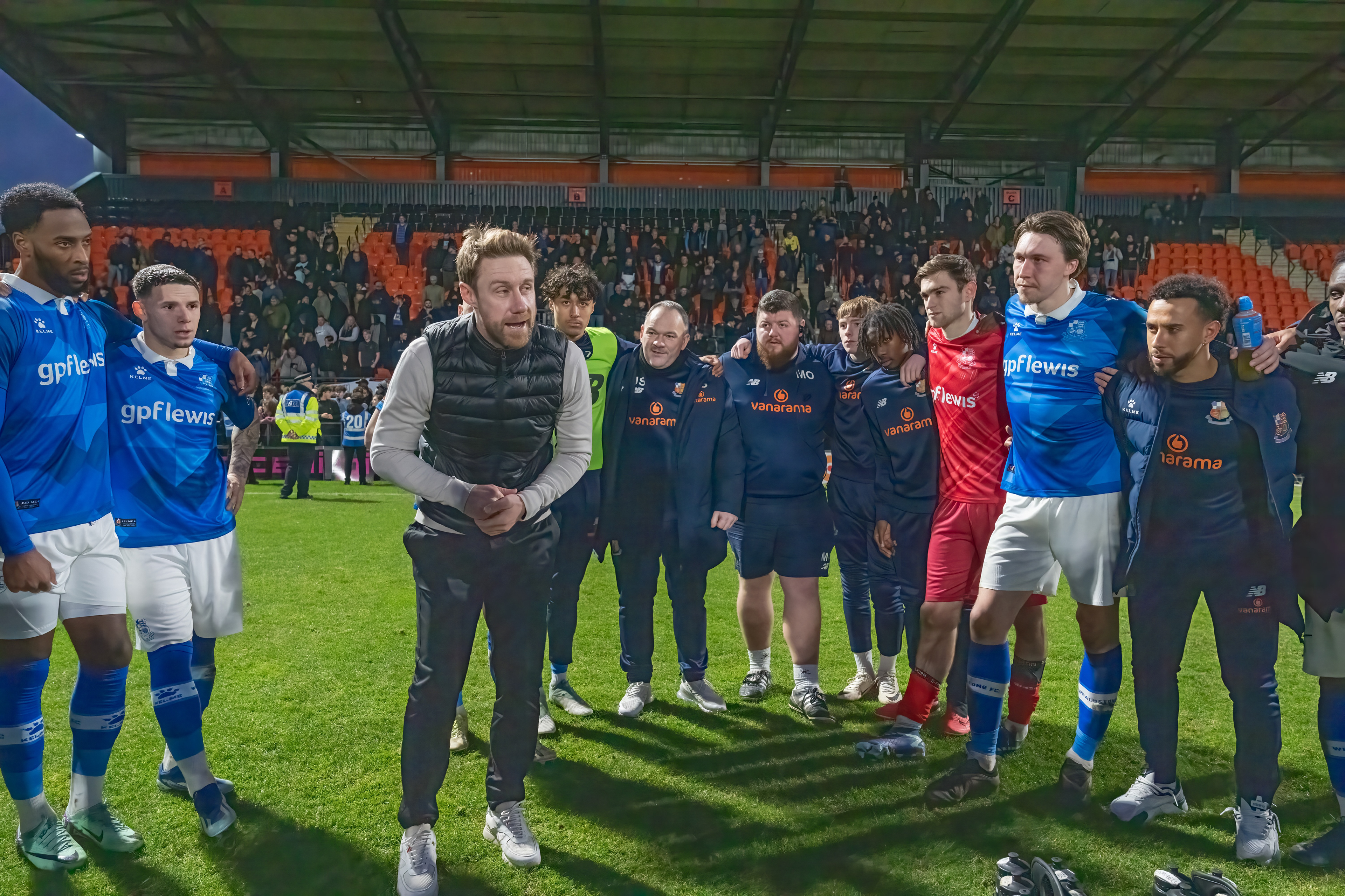 David Noble post match team talk