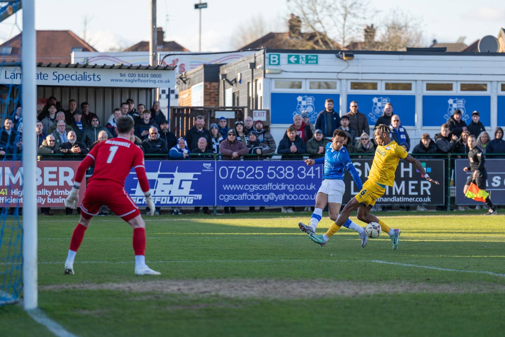 Tyler Walker crosses......