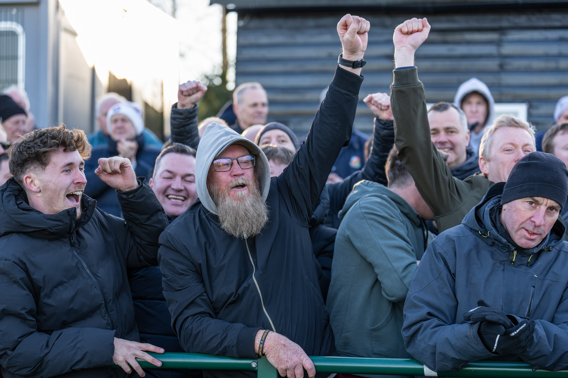 The Welsh contingent enjoyed their day at the Vale