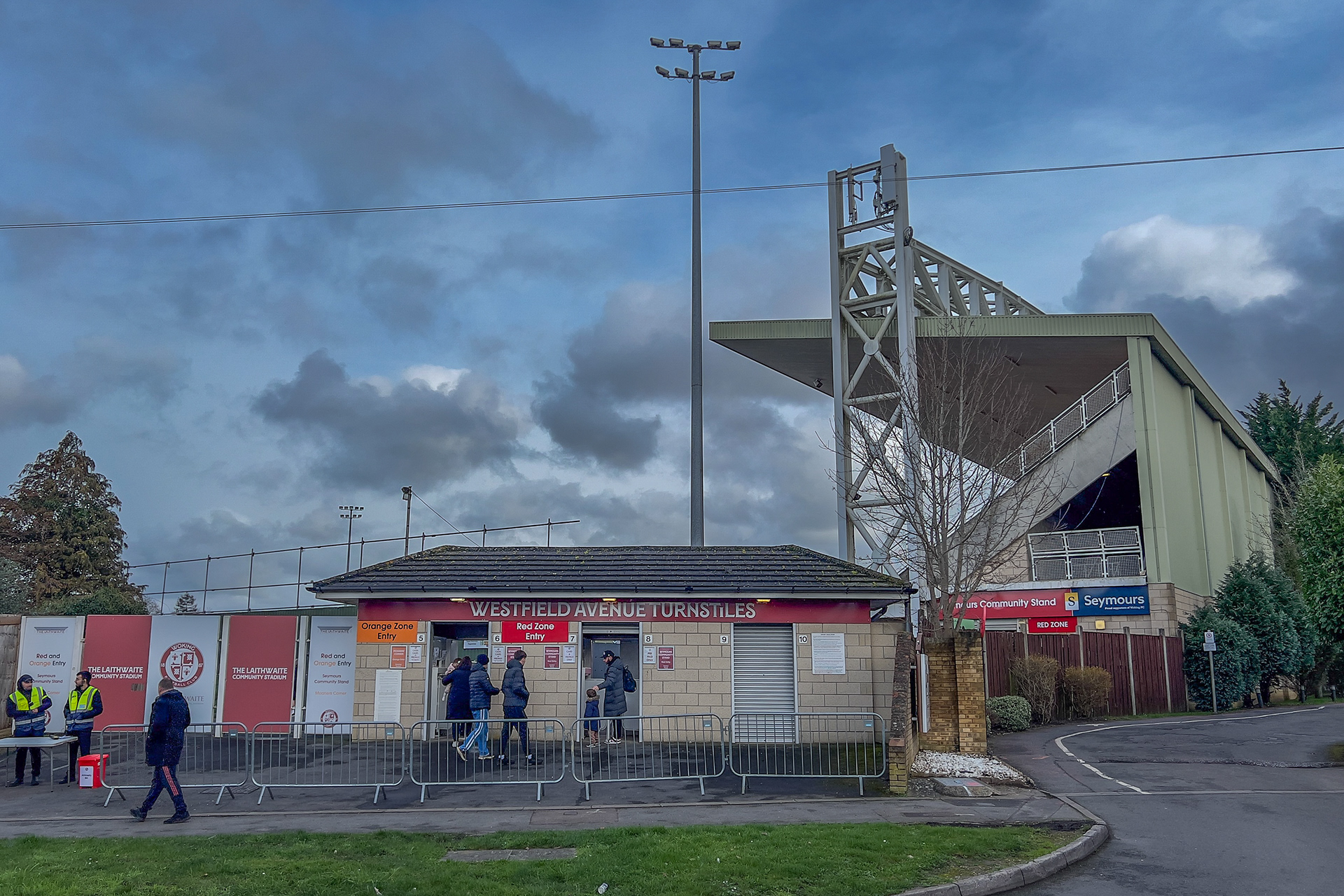 The Laithwaite Community Stadium (phone pic)