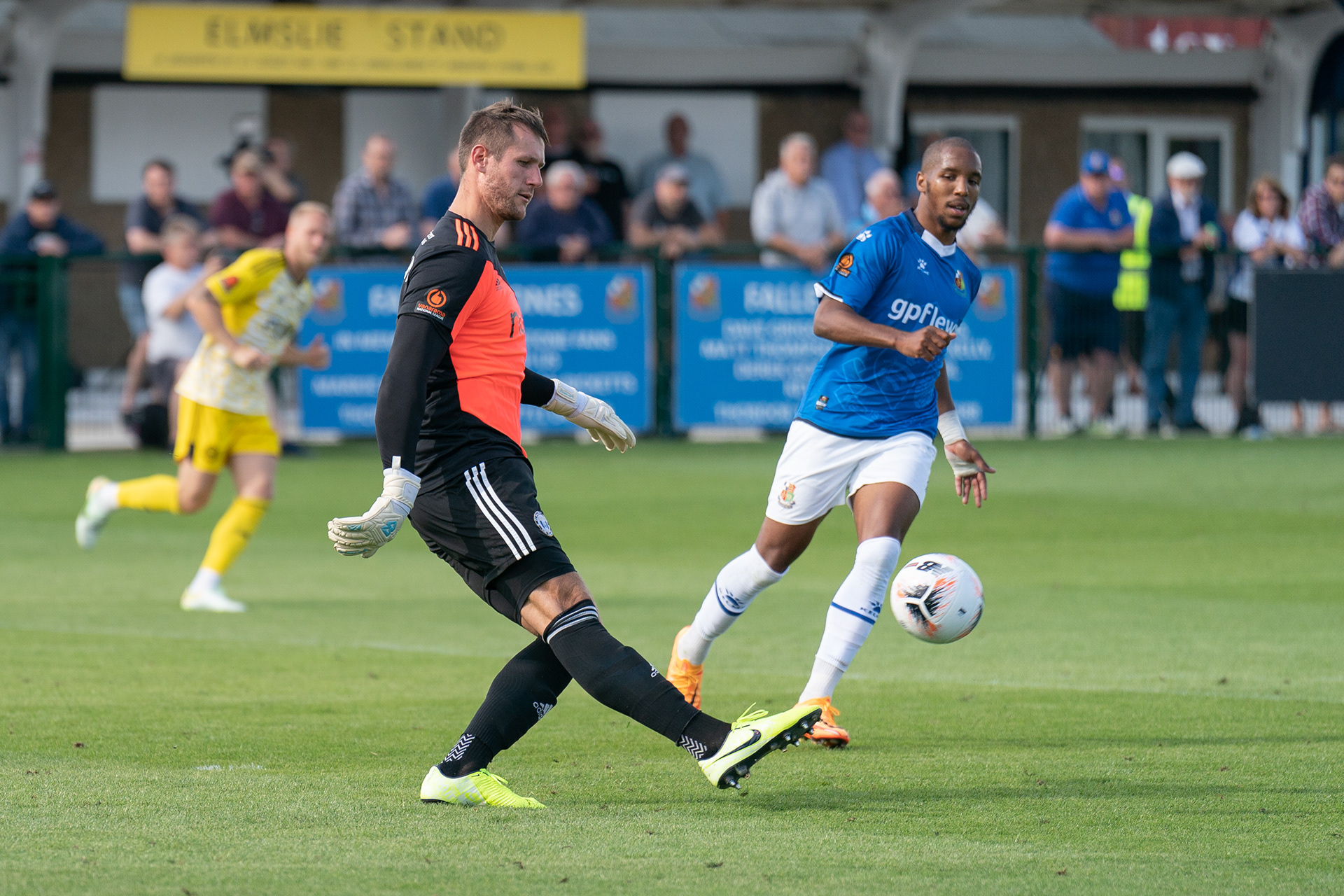 Halifax keeper closed down by Rhys Browne