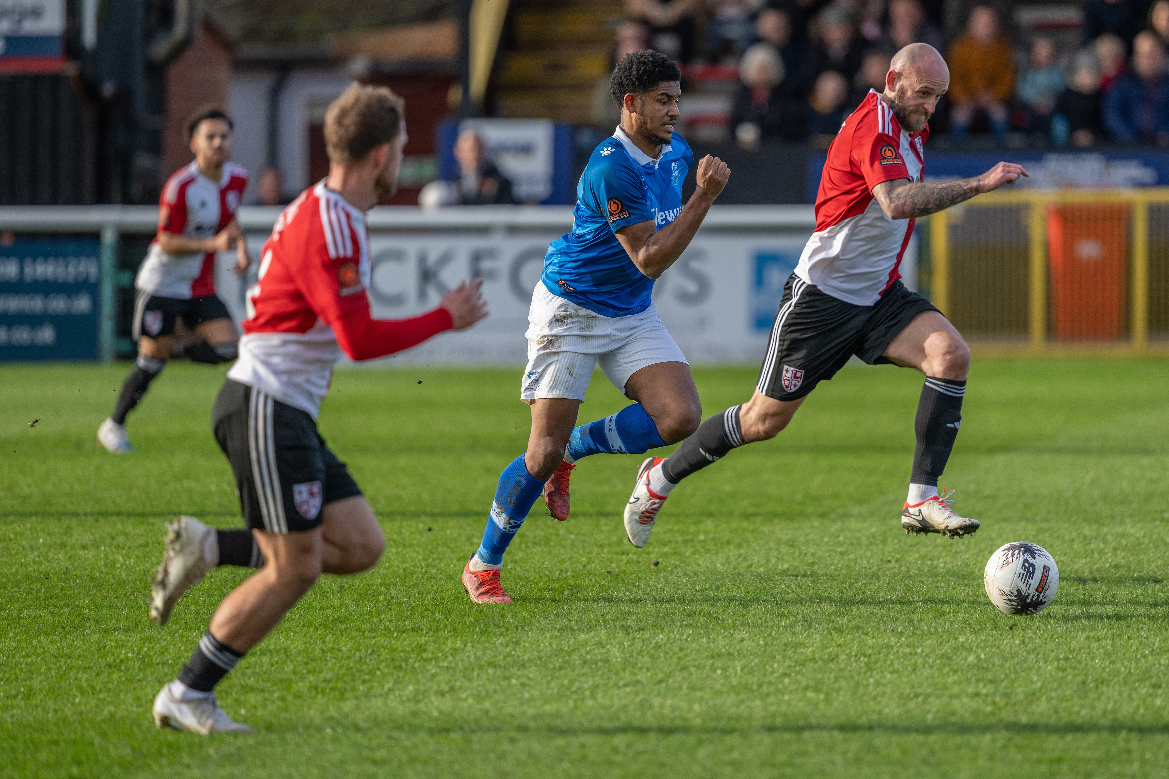 Corie Andrews driving forwards