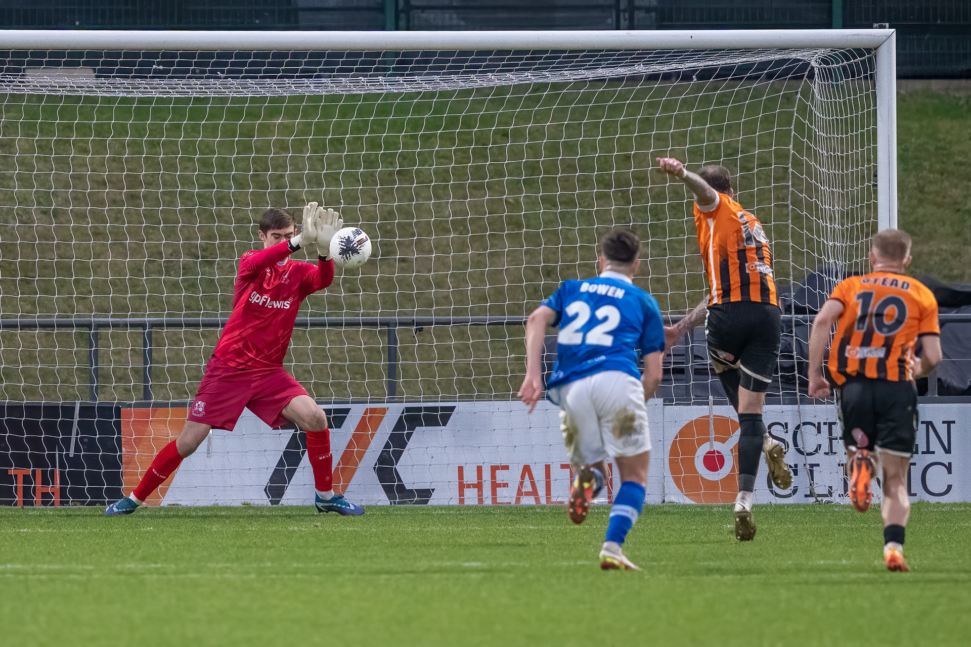 Dewhurst brilliantly saves Pritchards spot kick