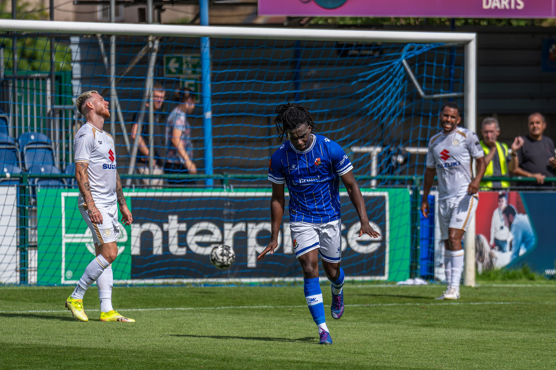 Junior Tiensia wheels away in delight