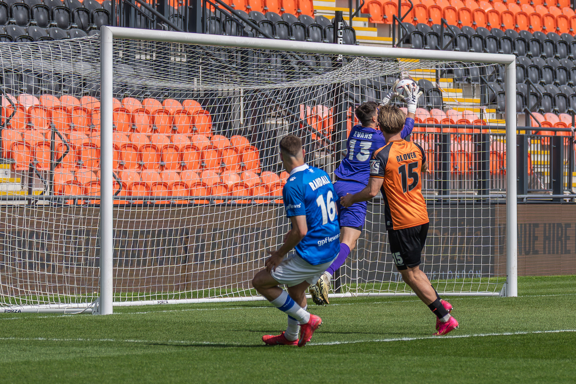 Bees keeper Owen Evans cuts out a dangerous cross