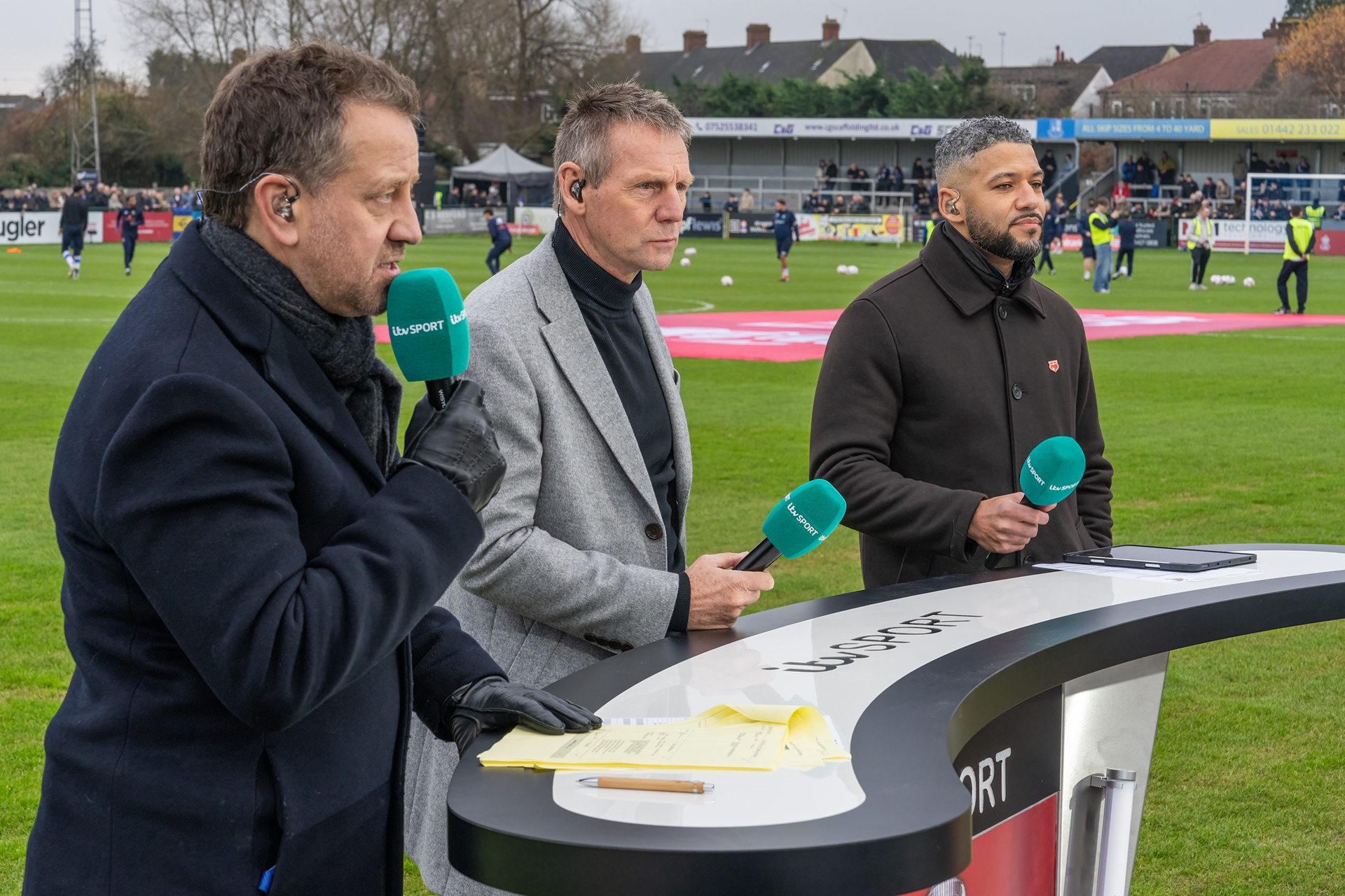 Mark Pougatch, Stuart Pearce and Jobi McAnuff