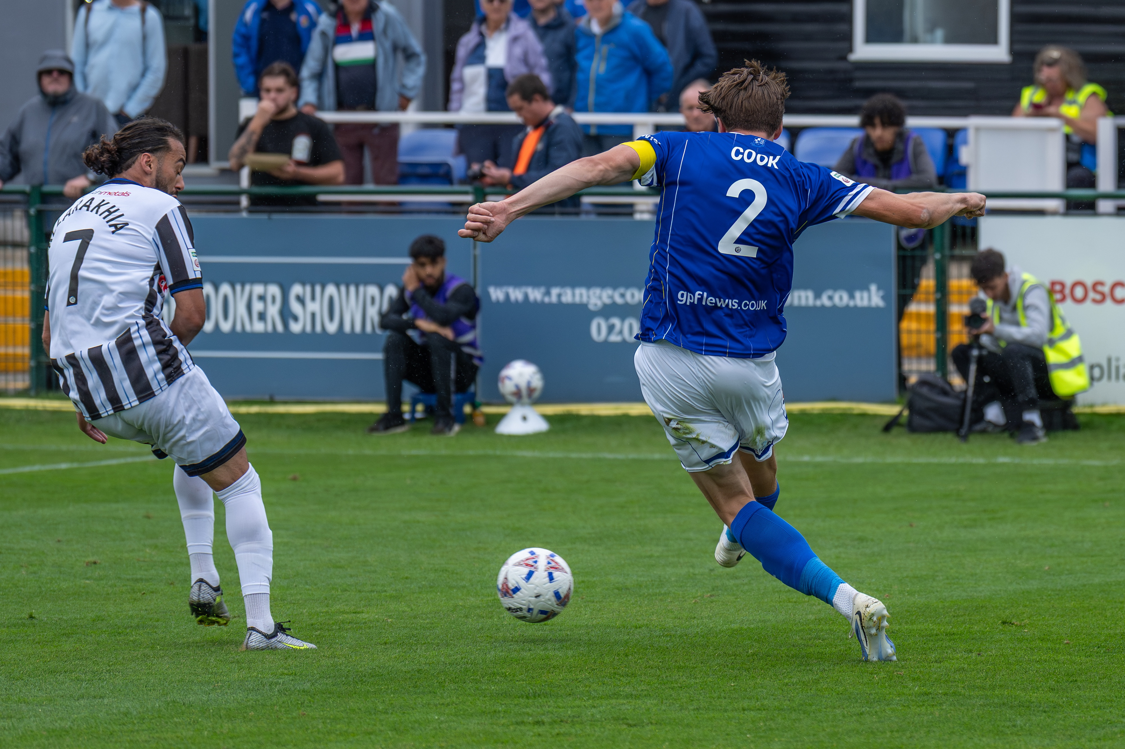 Jack Cook delivers another cross into Dale's box