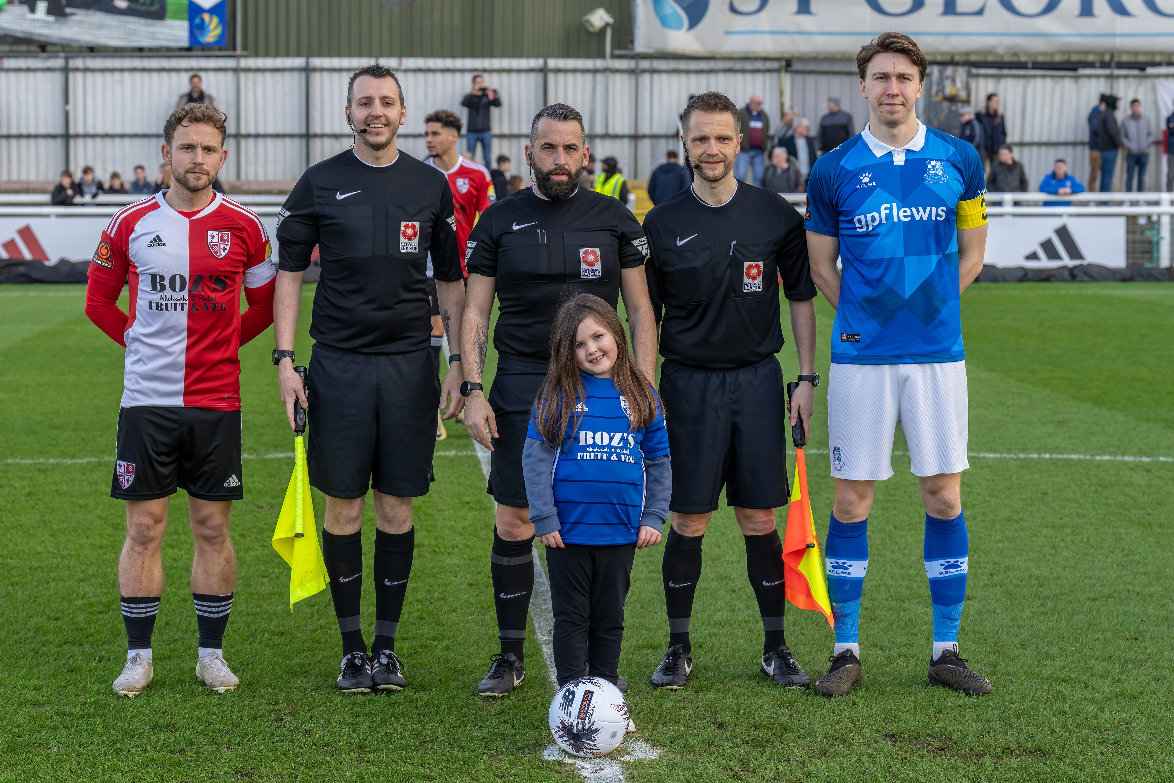 Officials, Captains & Mascot
