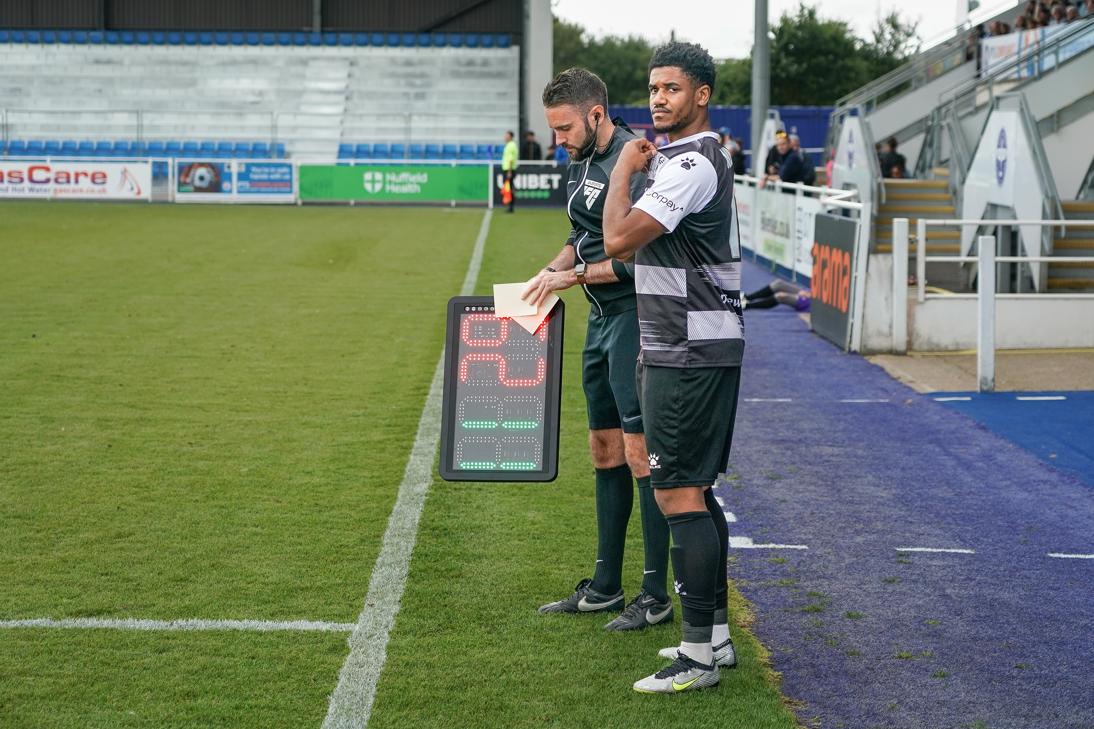 Corrie Andrews prepares to enter the fray
