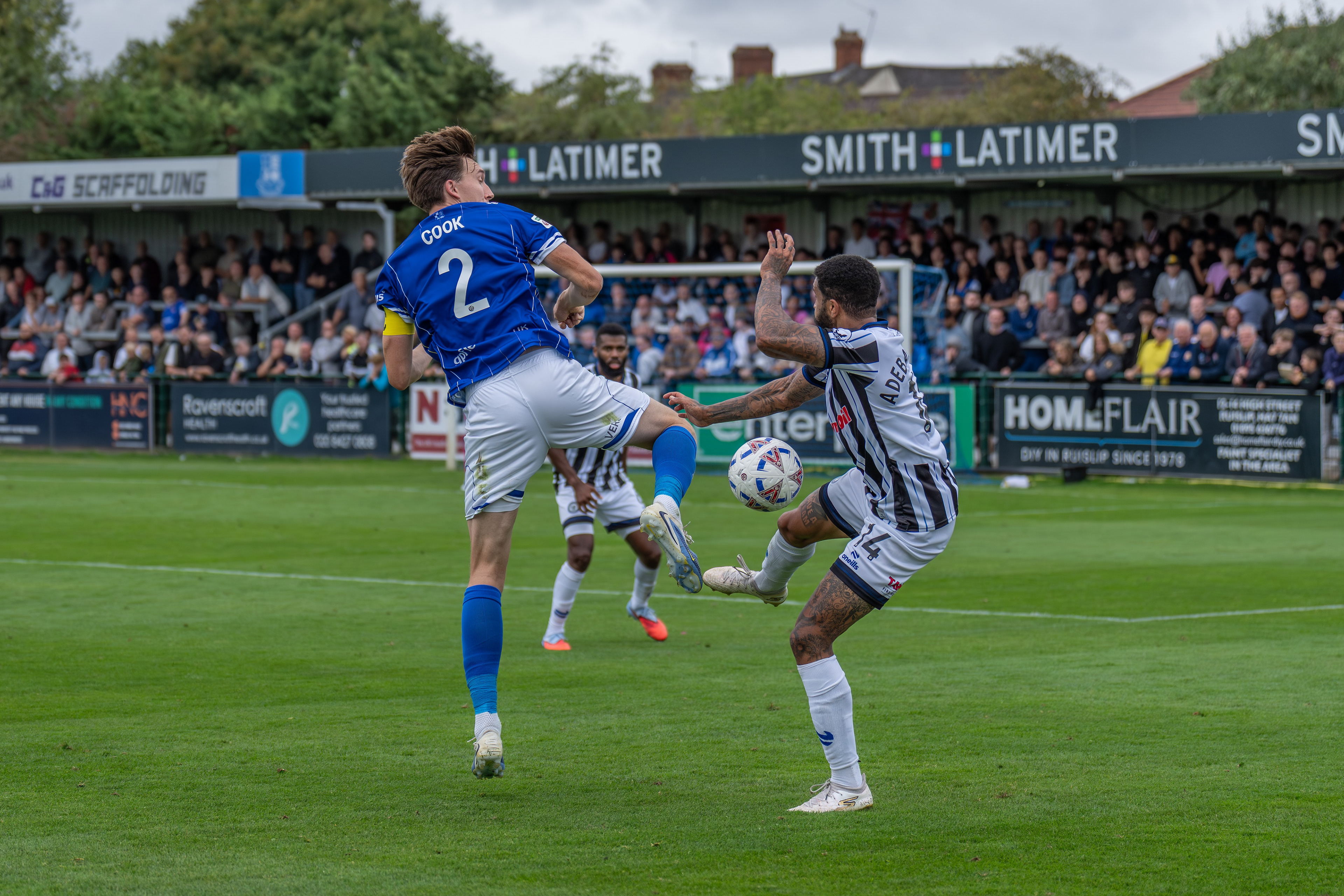 Jack Cook challenges Dale's Tobi Adebayo-Rowling