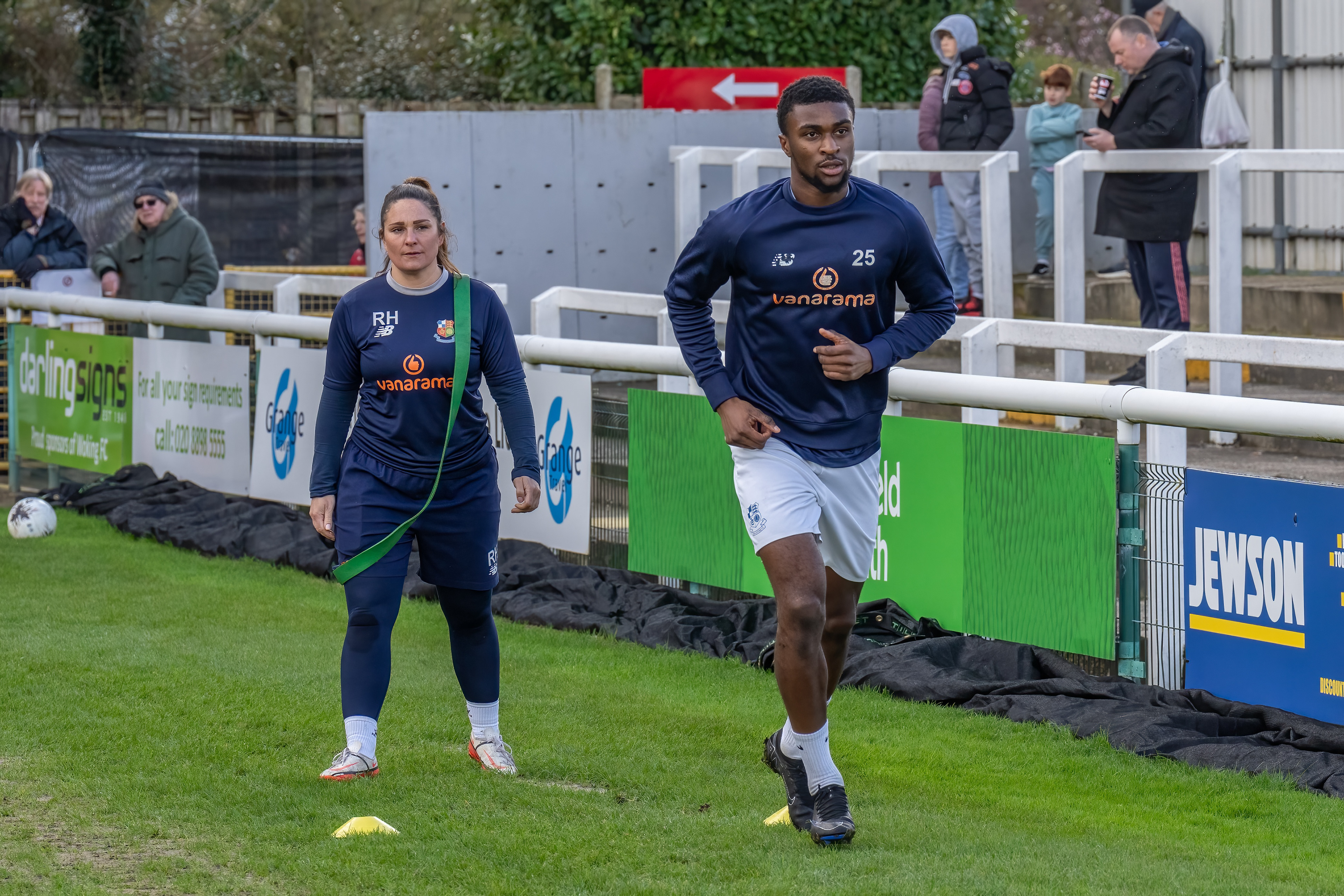 Rachel Hill putting Sean Adarkwa through his paces