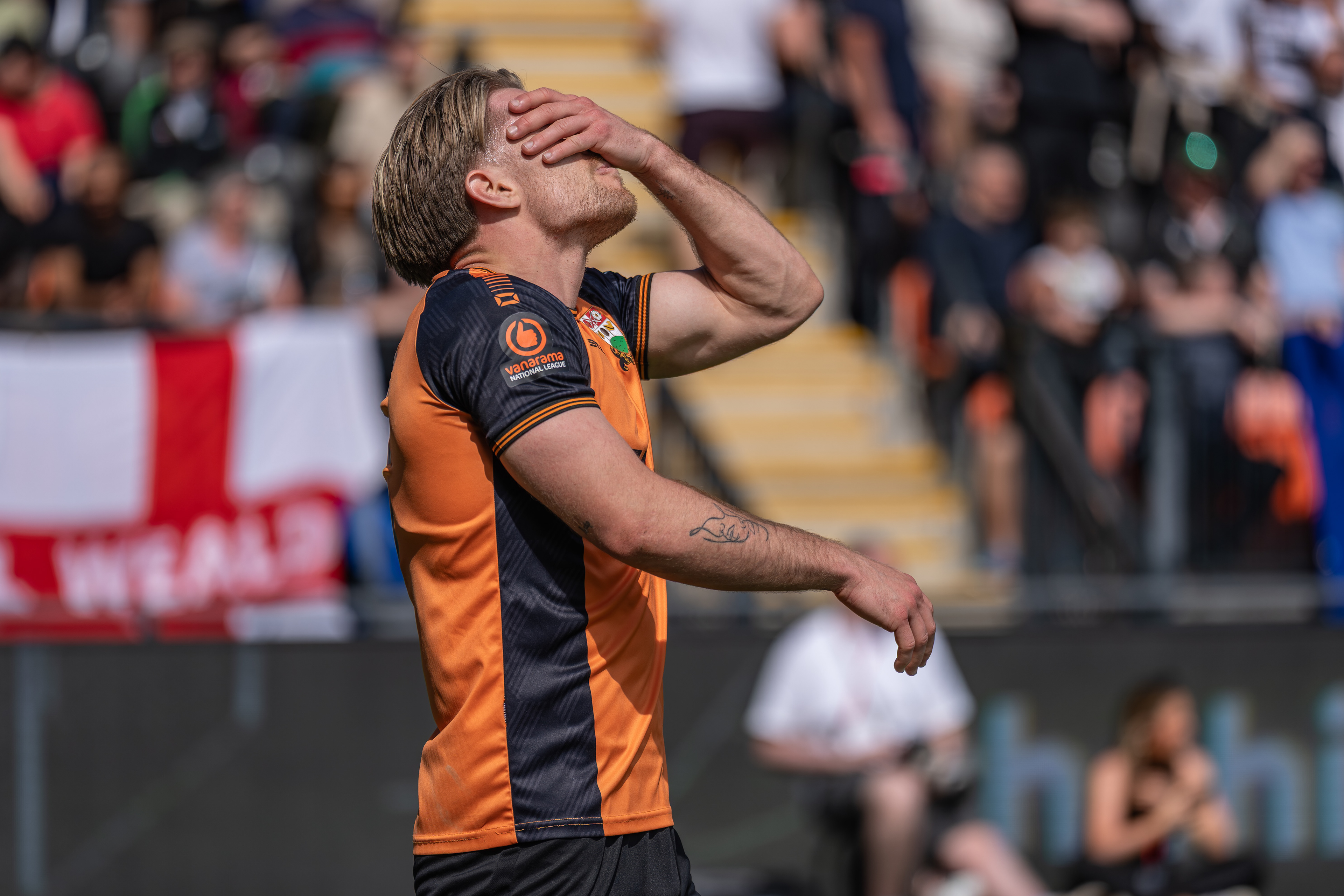 Bees midfielder Glover in disbelief!