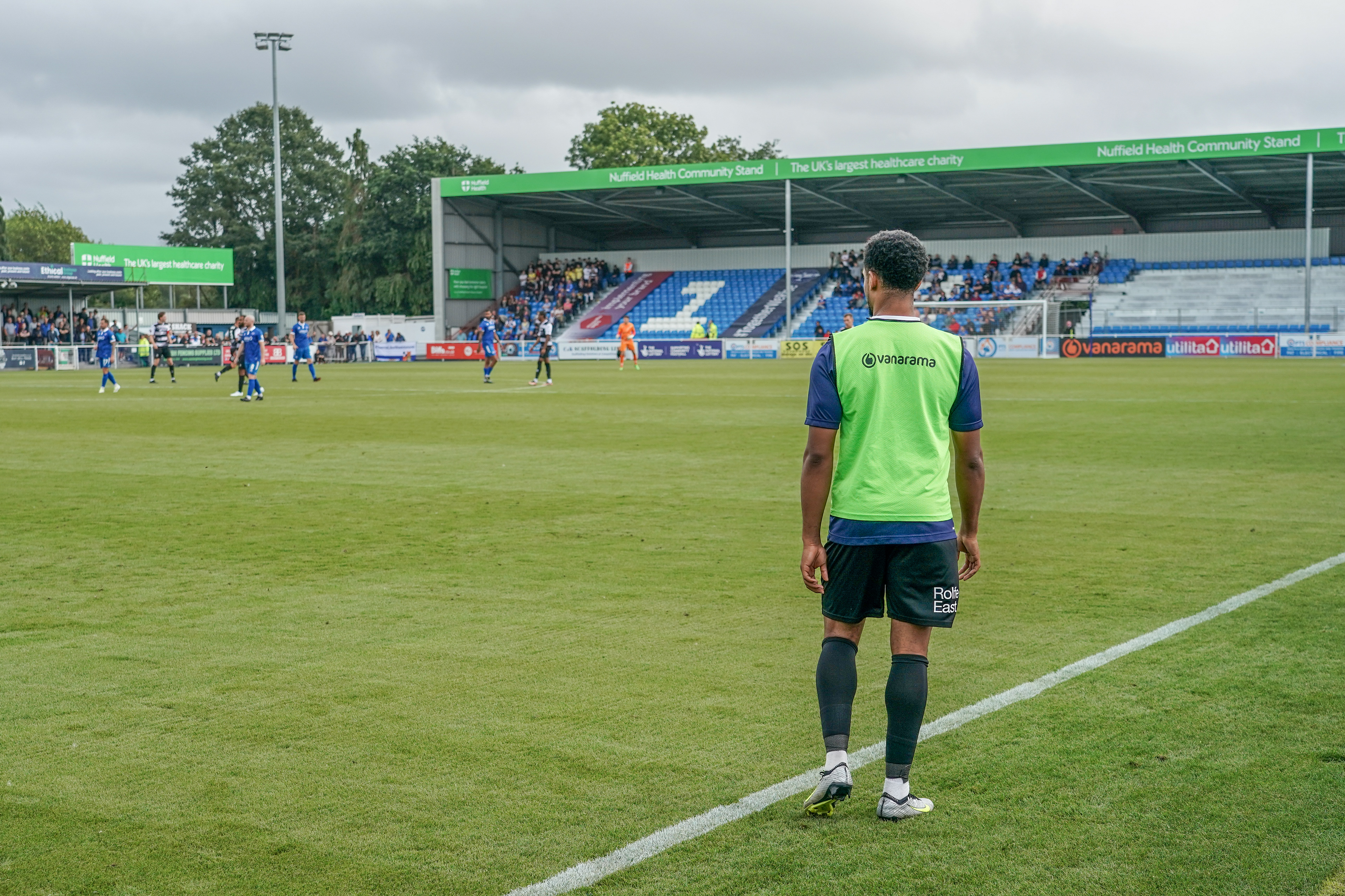 Corrie Andrews watches on