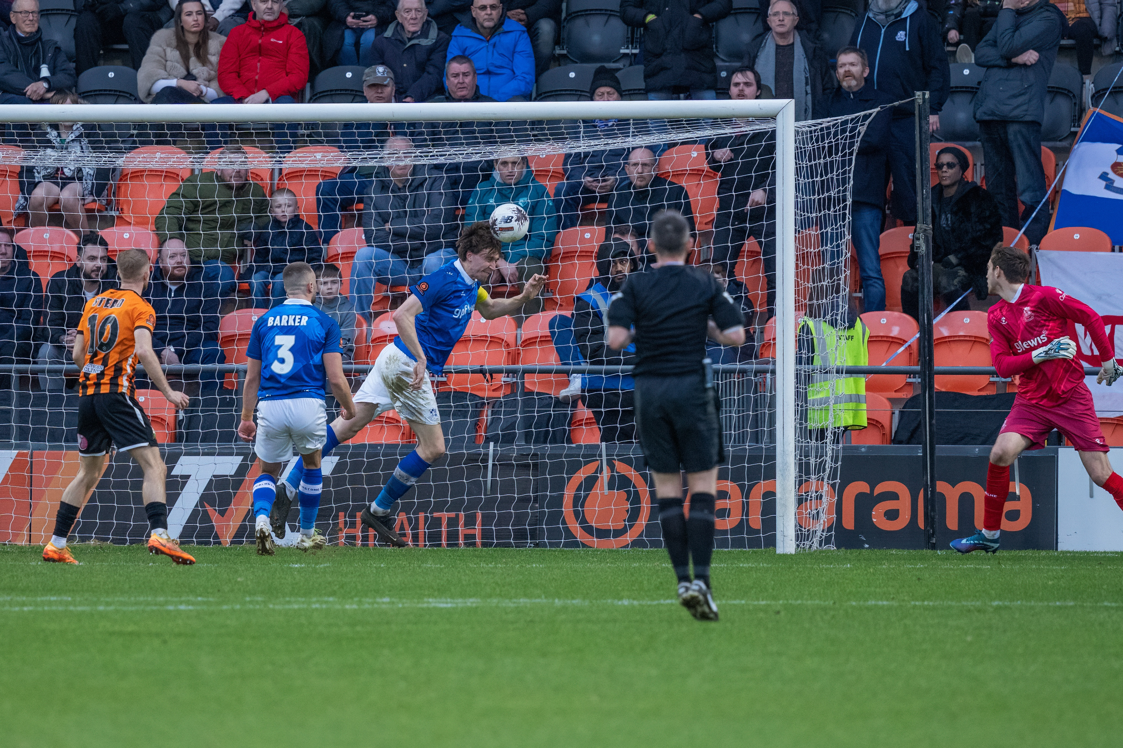 Jack Cook heads off the line