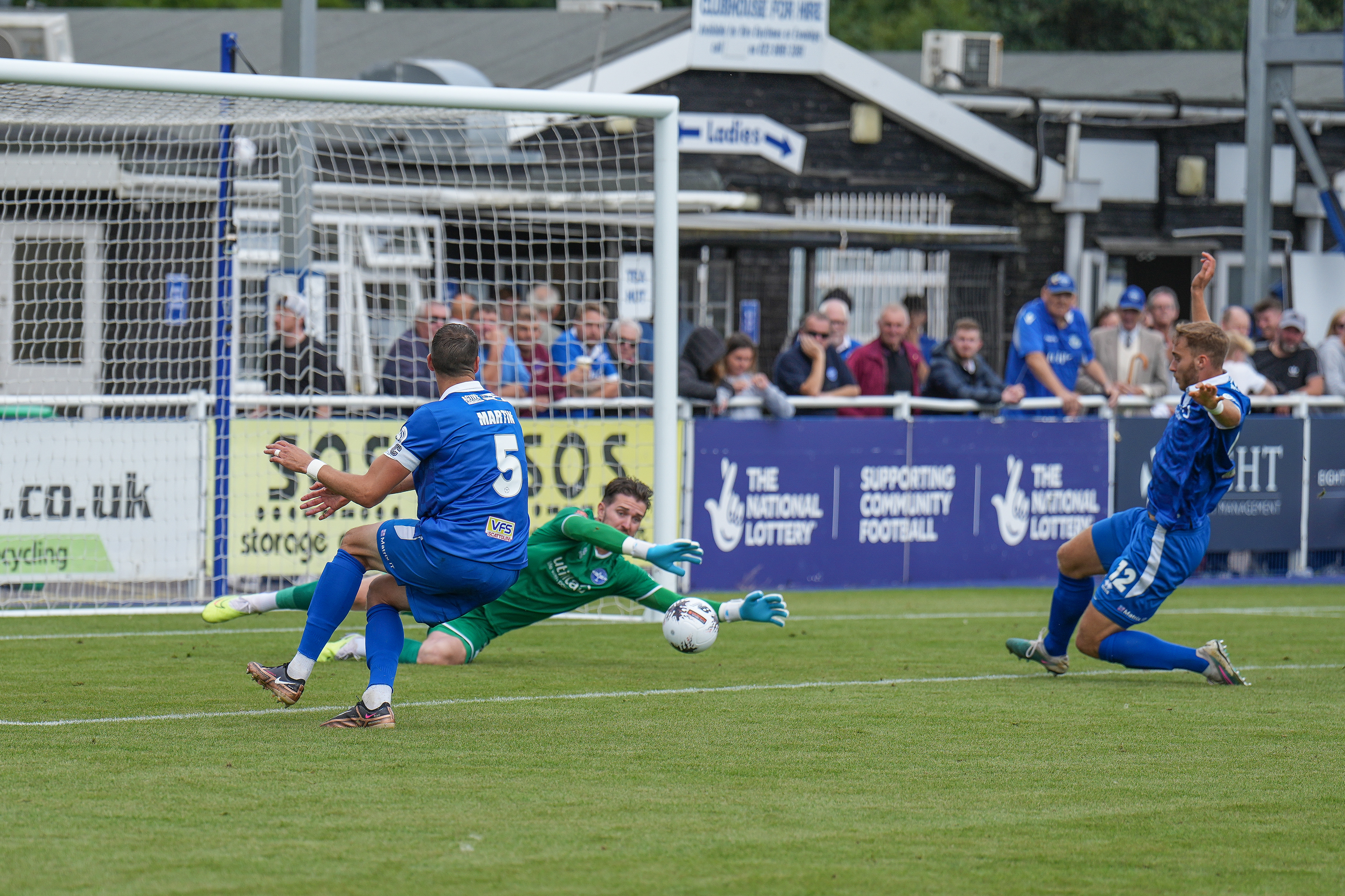 Keeper McDonnell cuts out the cross