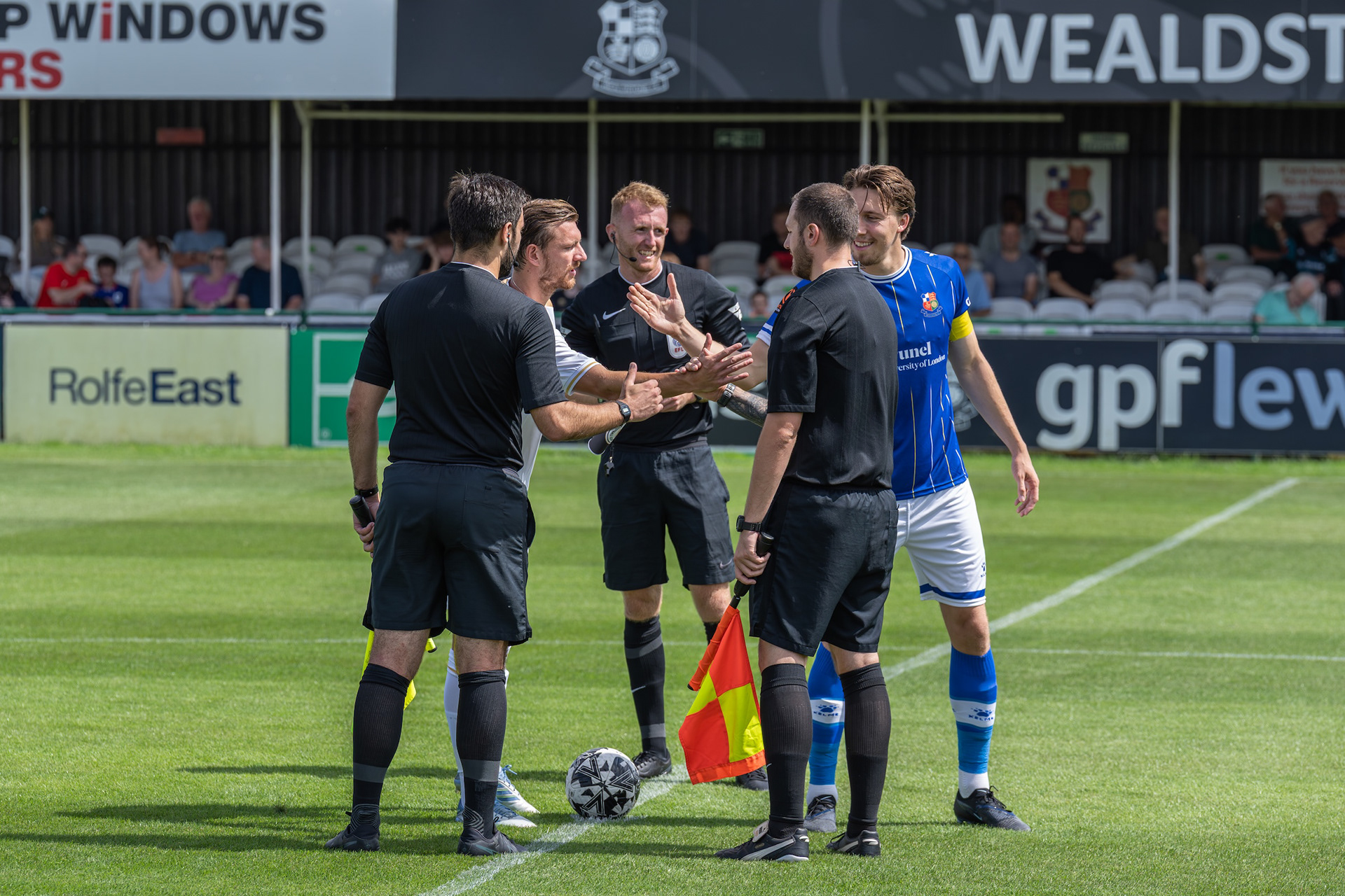 Officials & Captains handshakes