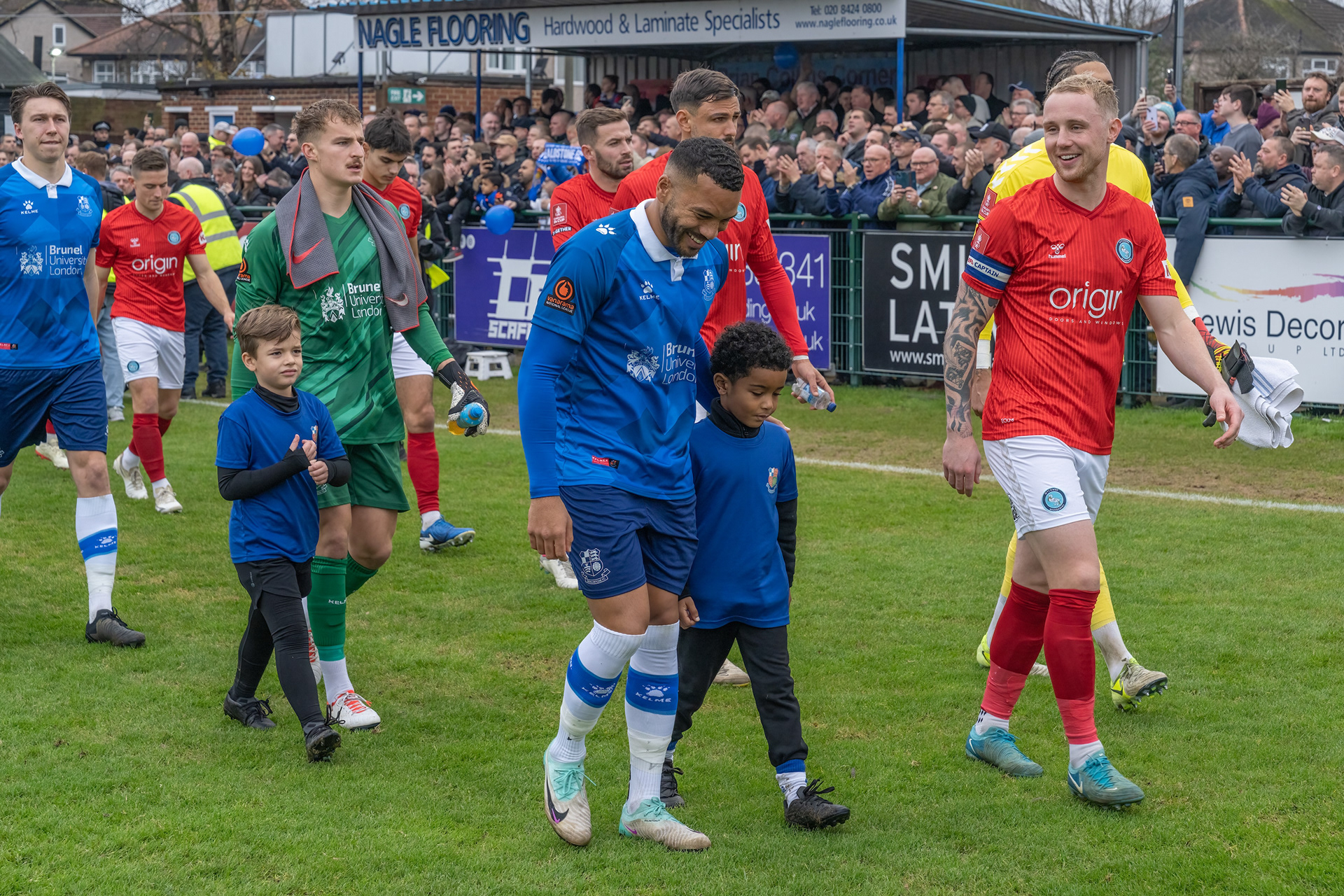 Captains Adrian Mariappa and Jack Grimmer