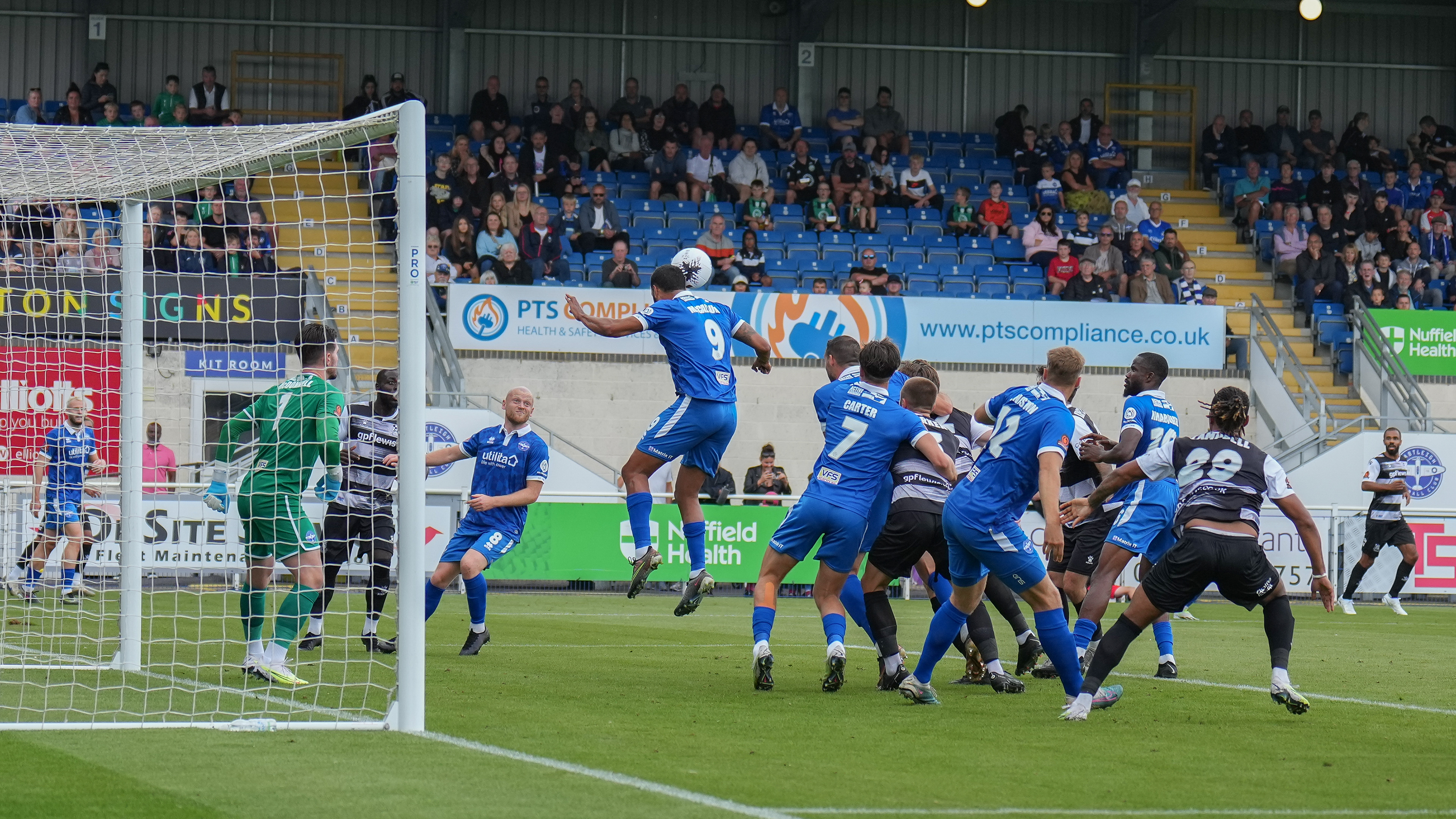 Eastleigh defend another Stones corner