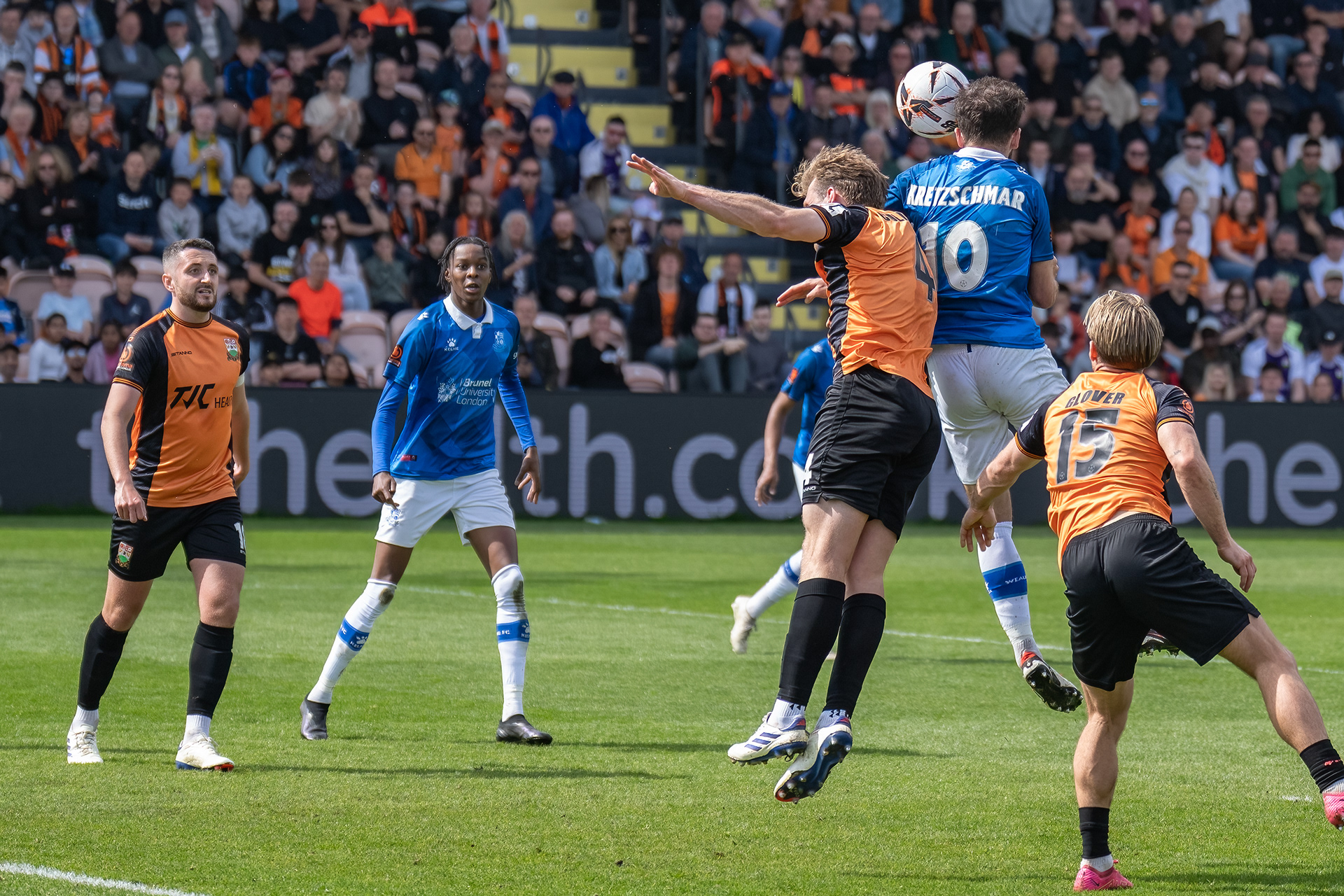 .....that Max Kretzschmar meets to power a header towards goal.....