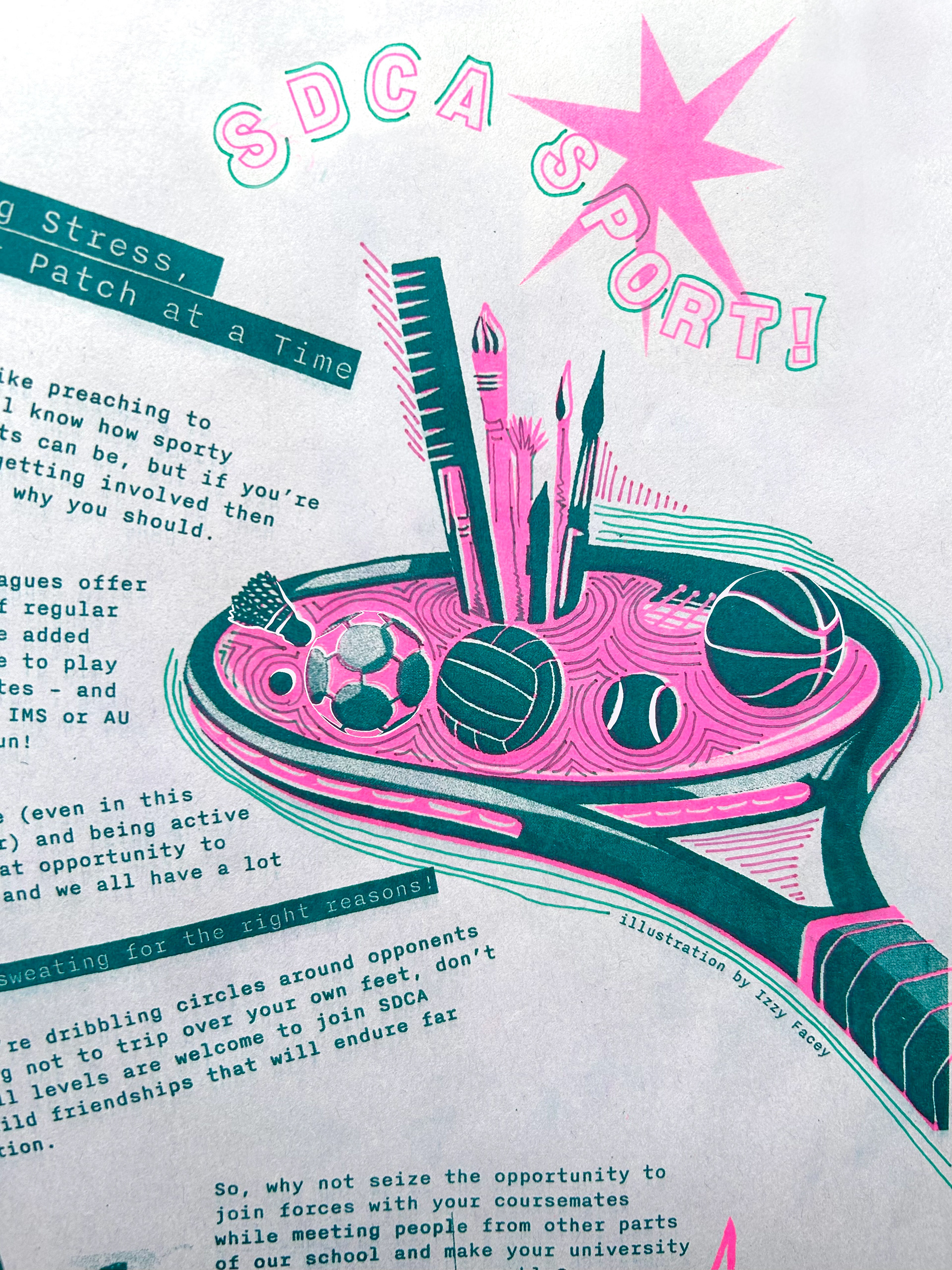 Riso-Printed Illustration