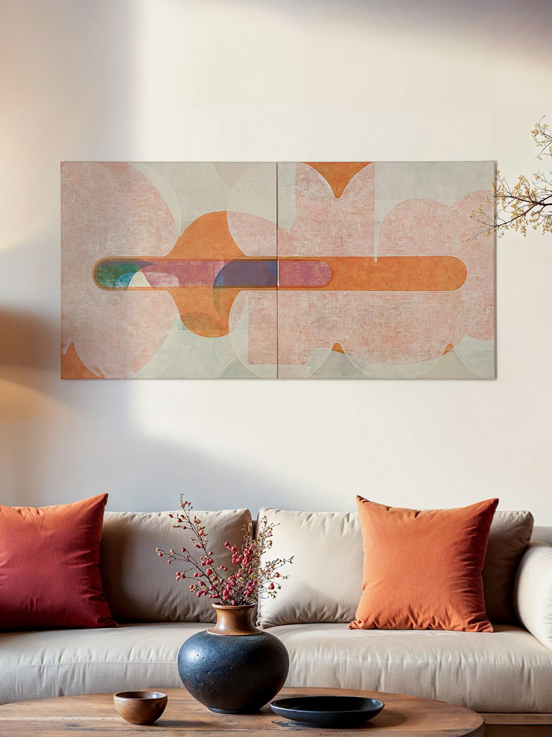 Kultura 2, view of the painting in an interior.