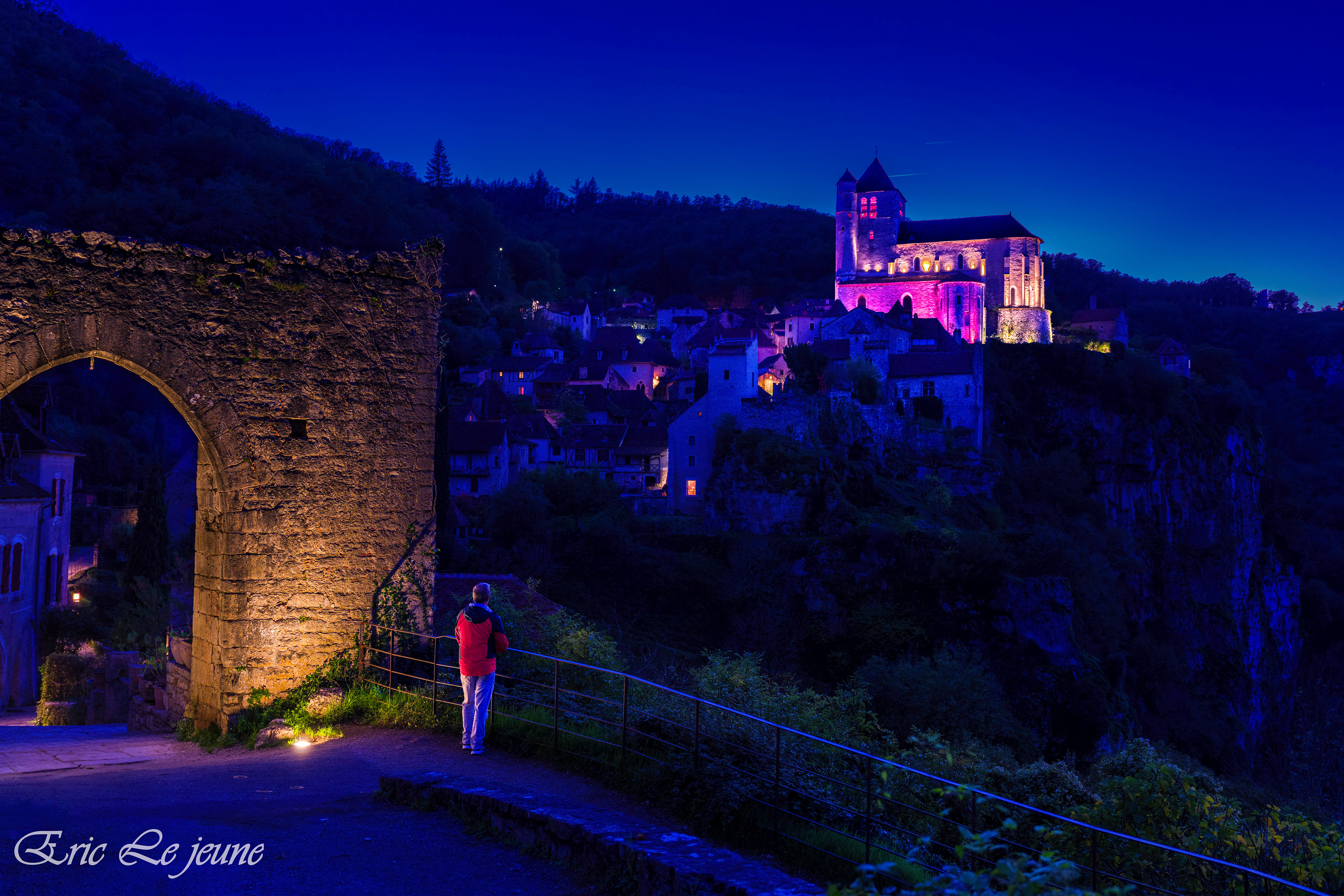 Saint Cirq Lapopie de nuit